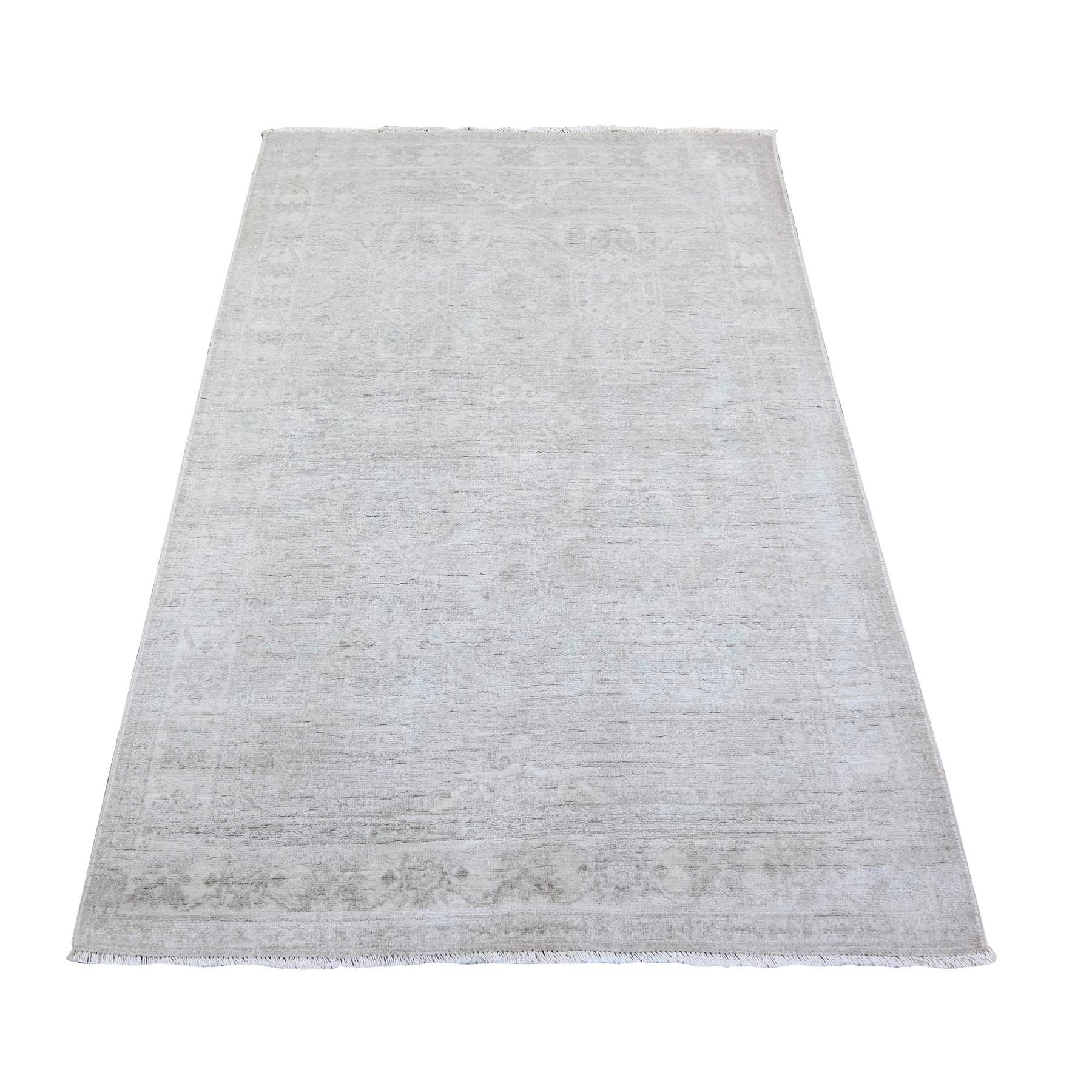 Oushak-And-Peshawar-Hand-Knotted-Rug-373915