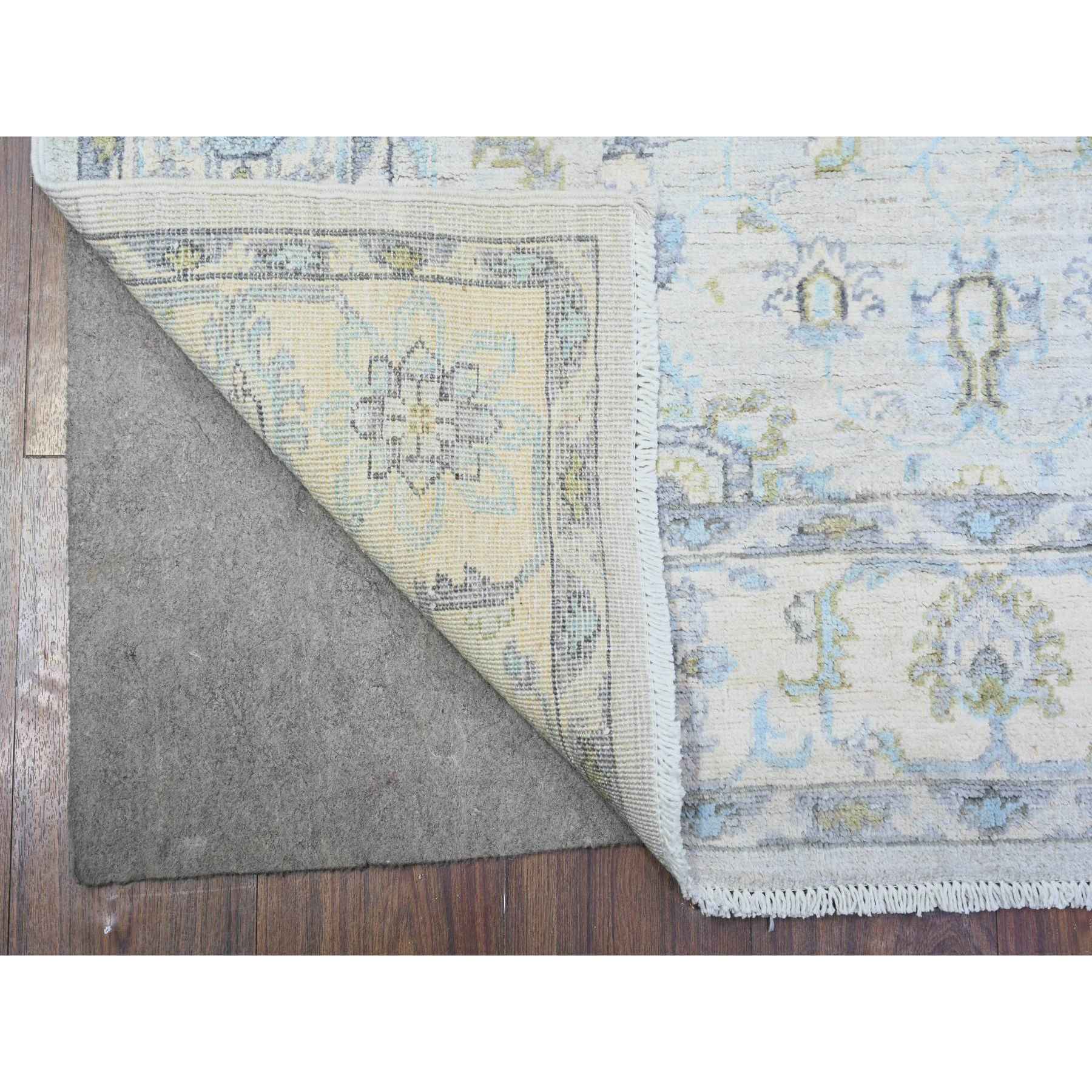 Oushak-And-Peshawar-Hand-Knotted-Rug-373920