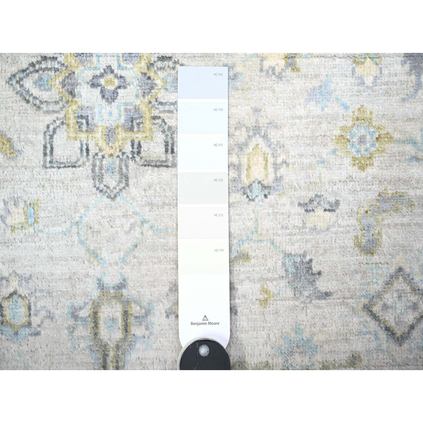 Oushak-And-Peshawar-Hand-Knotted-Rug-373920