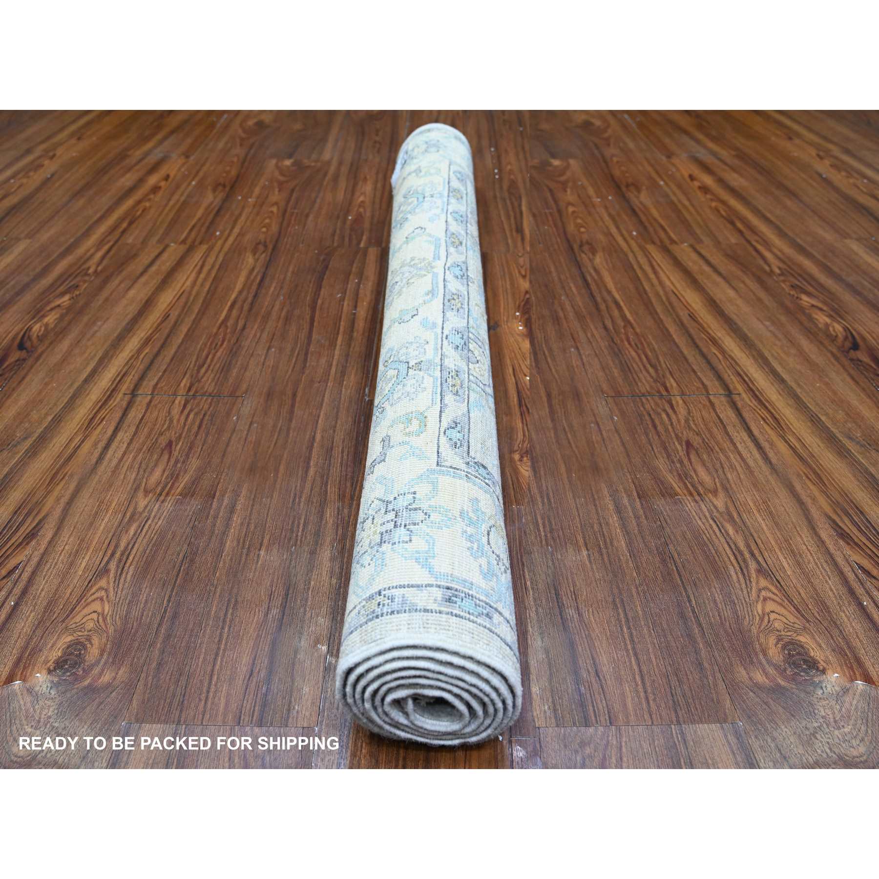 Oushak-And-Peshawar-Hand-Knotted-Rug-373920