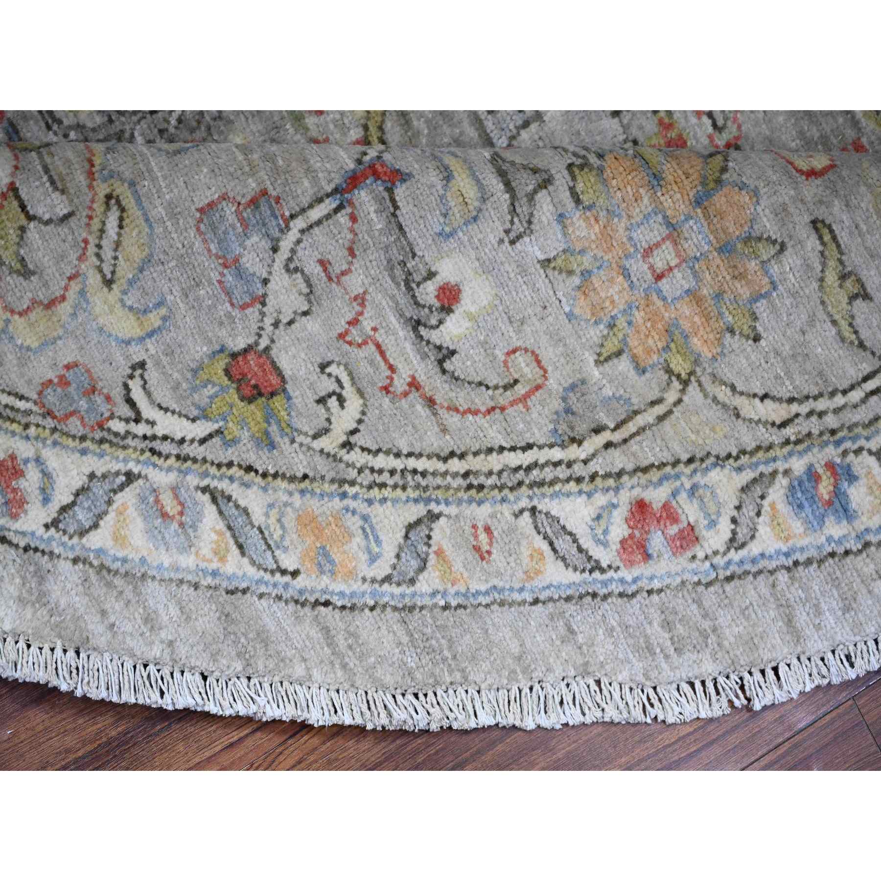Oushak-And-Peshawar-Hand-Knotted-Rug-374100