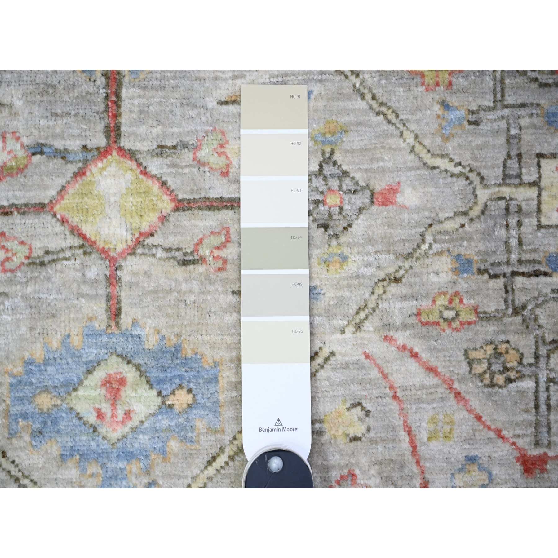 Oushak-And-Peshawar-Hand-Knotted-Rug-374100