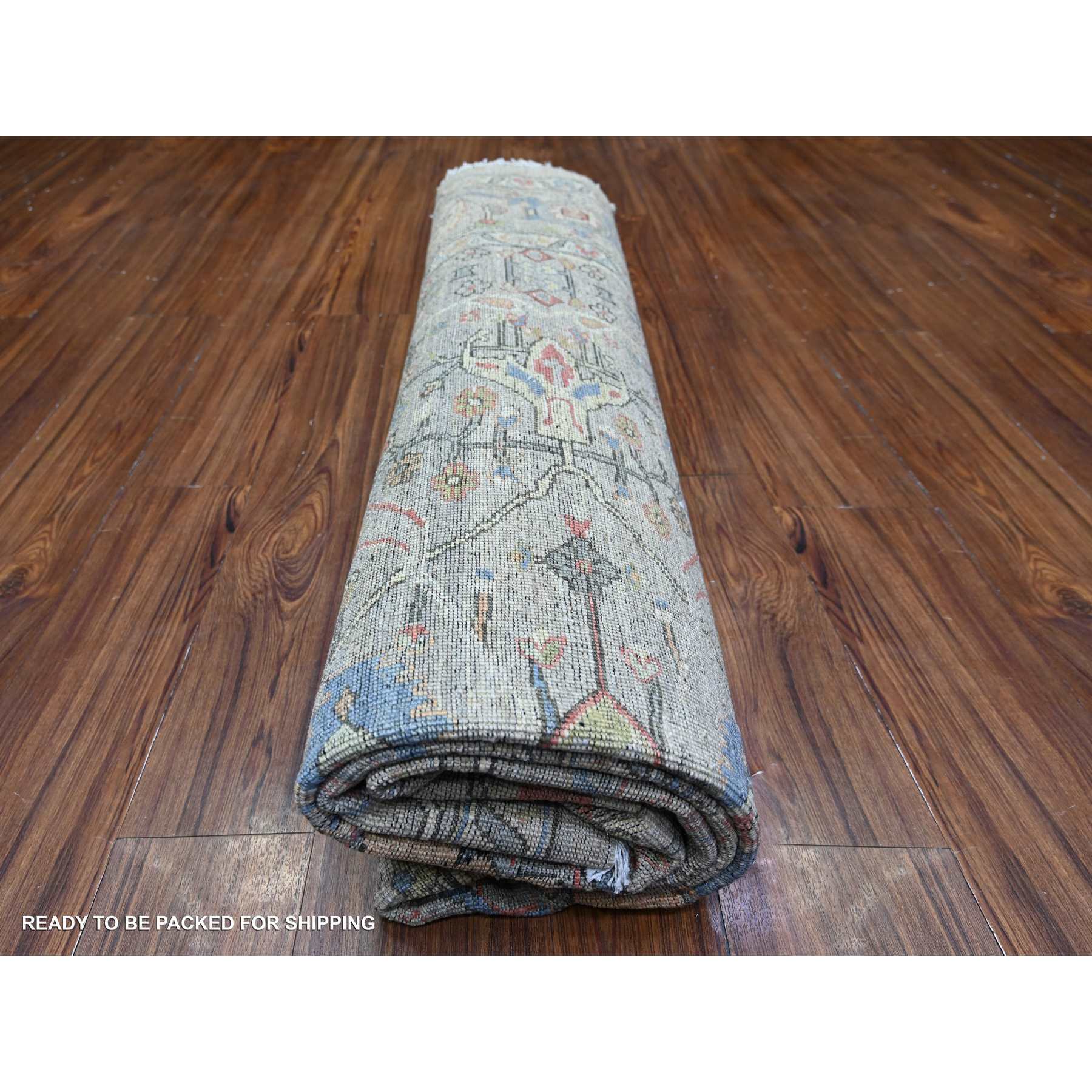 Oushak-And-Peshawar-Hand-Knotted-Rug-374100