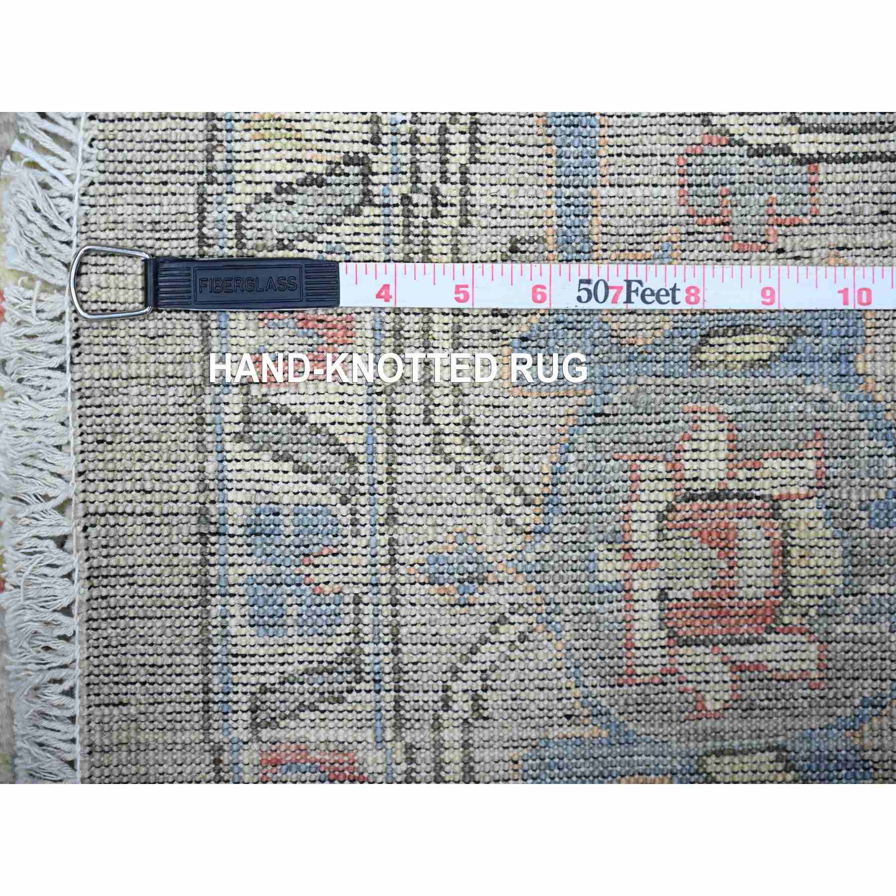 Oushak-And-Peshawar-Hand-Knotted-Rug-374100