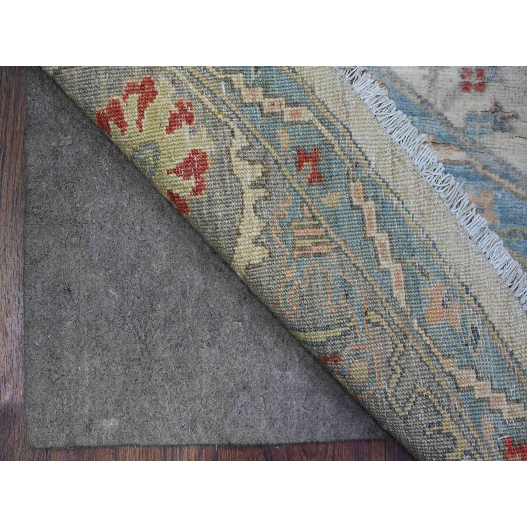 Oushak-And-Peshawar-Hand-Knotted-Rug-374105