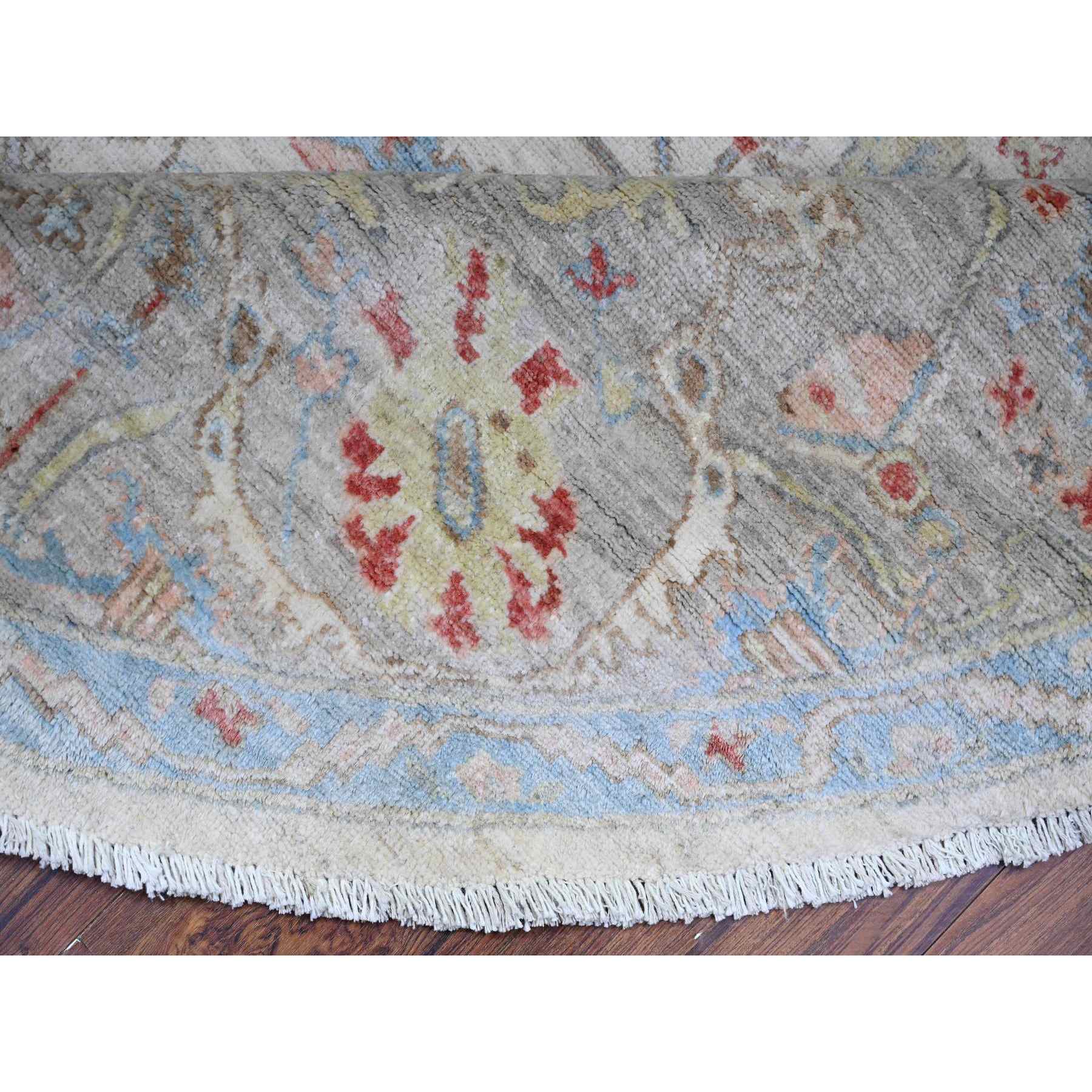 Oushak-And-Peshawar-Hand-Knotted-Rug-374105