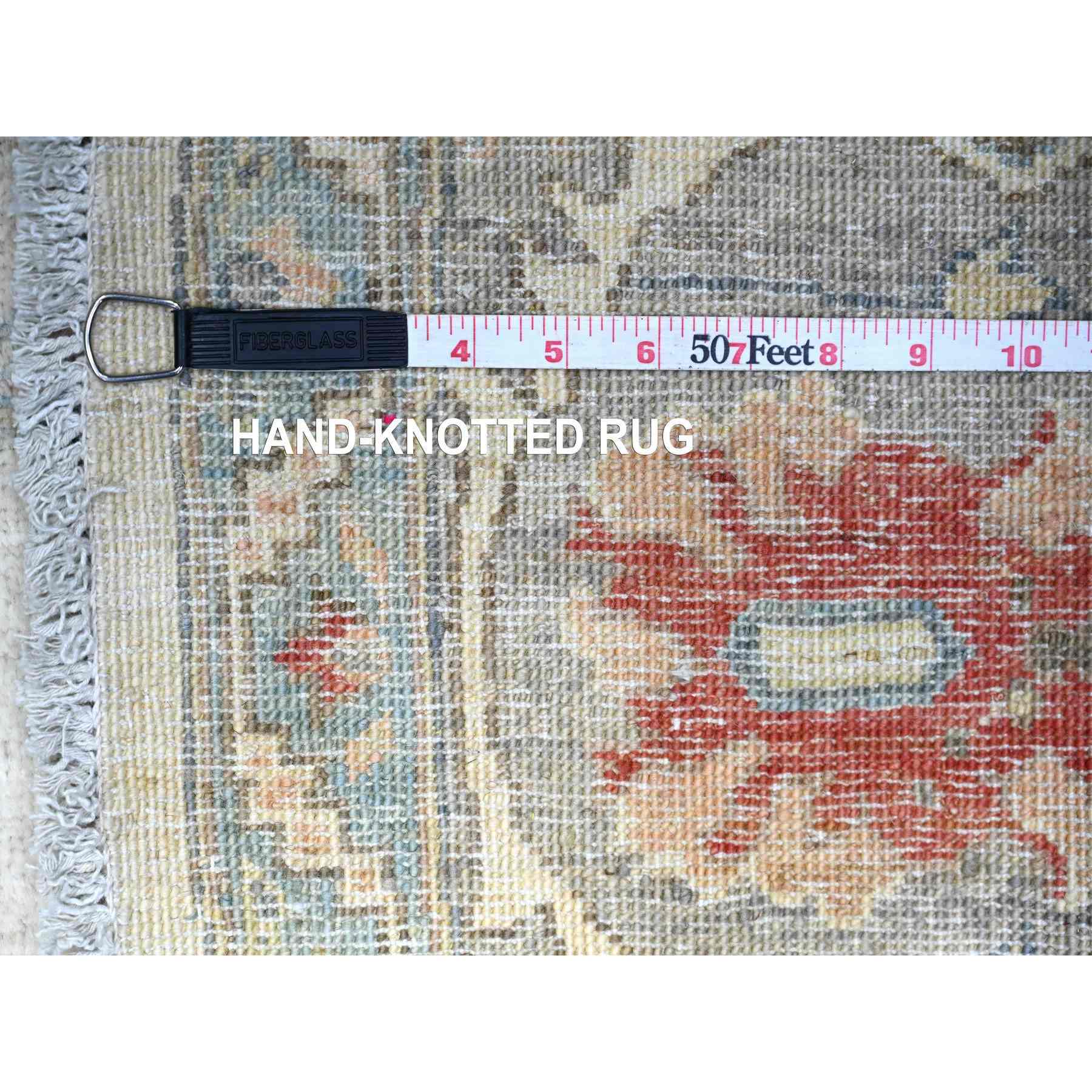 Oushak-And-Peshawar-Hand-Knotted-Rug-374105