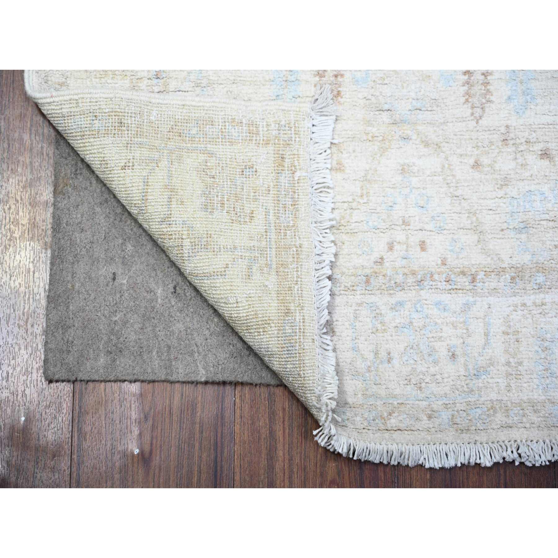 Oushak-And-Peshawar-Hand-Knotted-Rug-374370