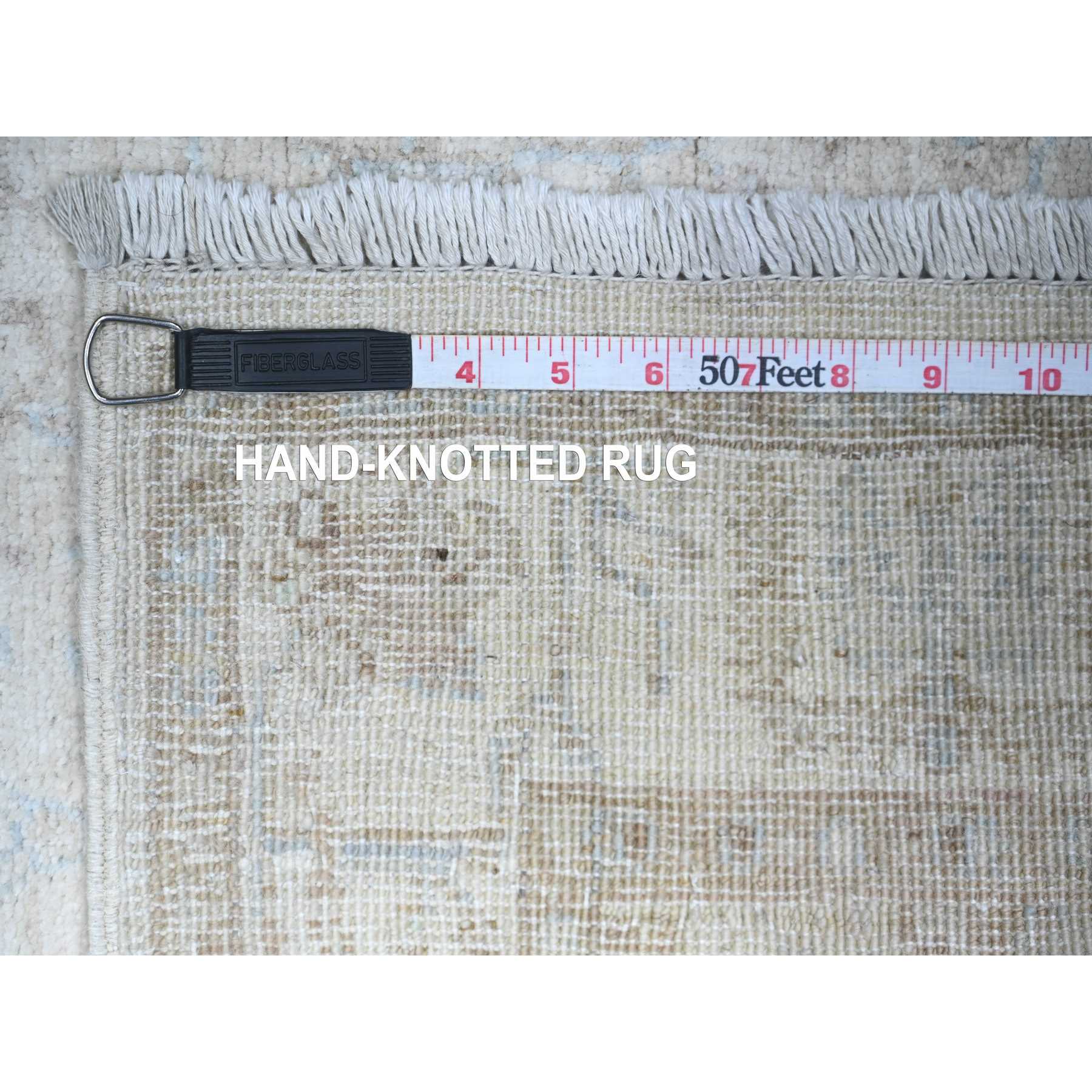 Oushak-And-Peshawar-Hand-Knotted-Rug-374370
