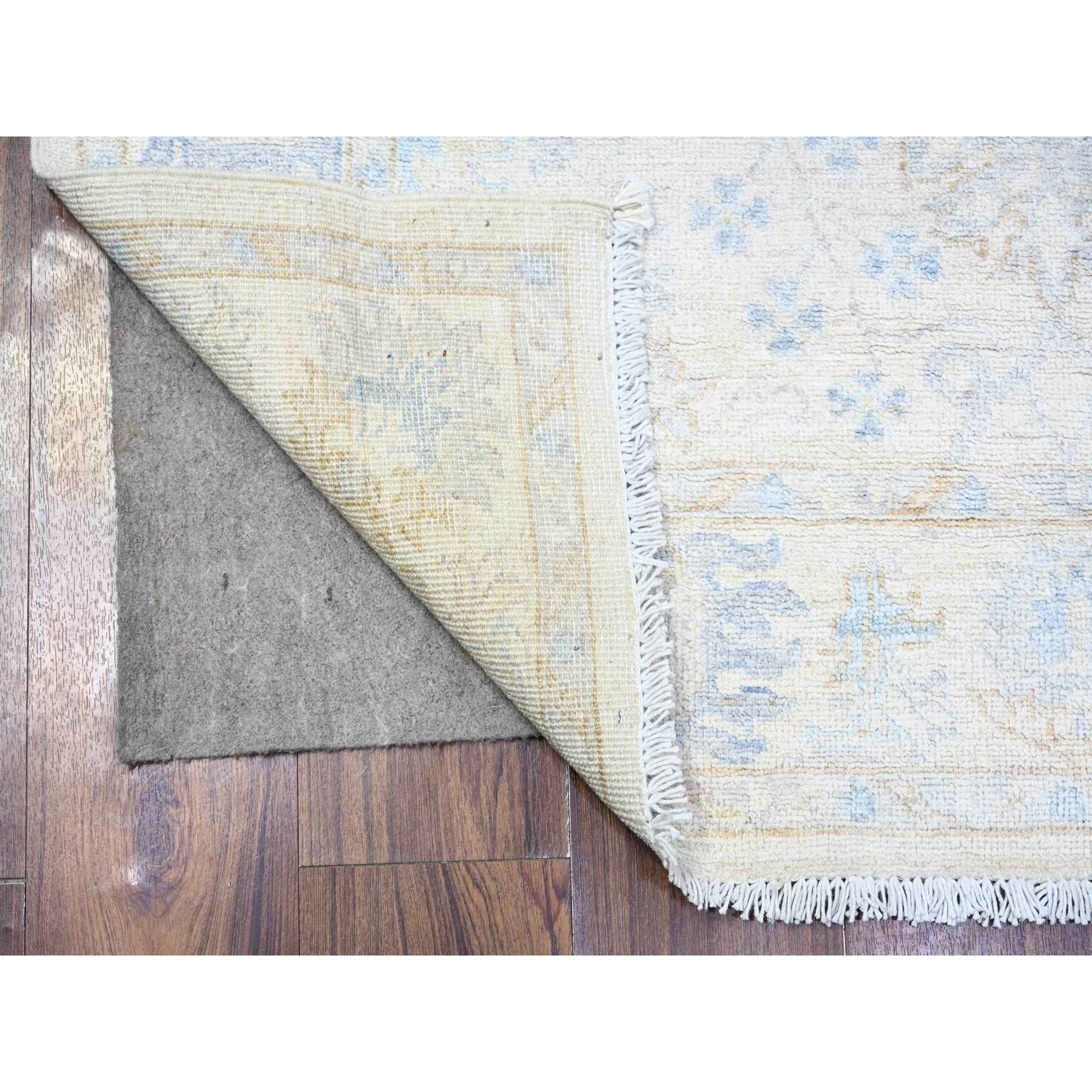 Oushak-And-Peshawar-Hand-Knotted-Rug-374390