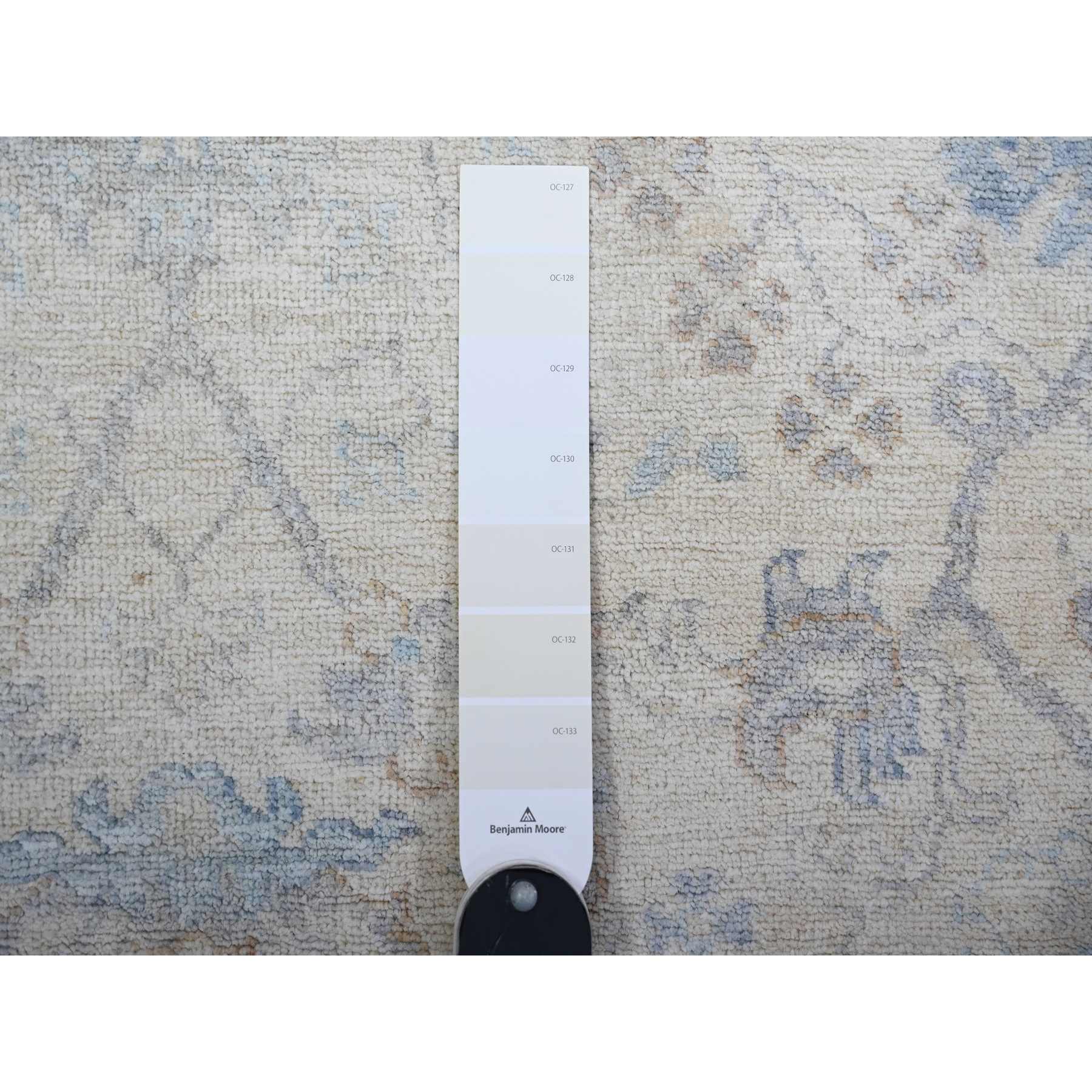 Oushak-And-Peshawar-Hand-Knotted-Rug-374390