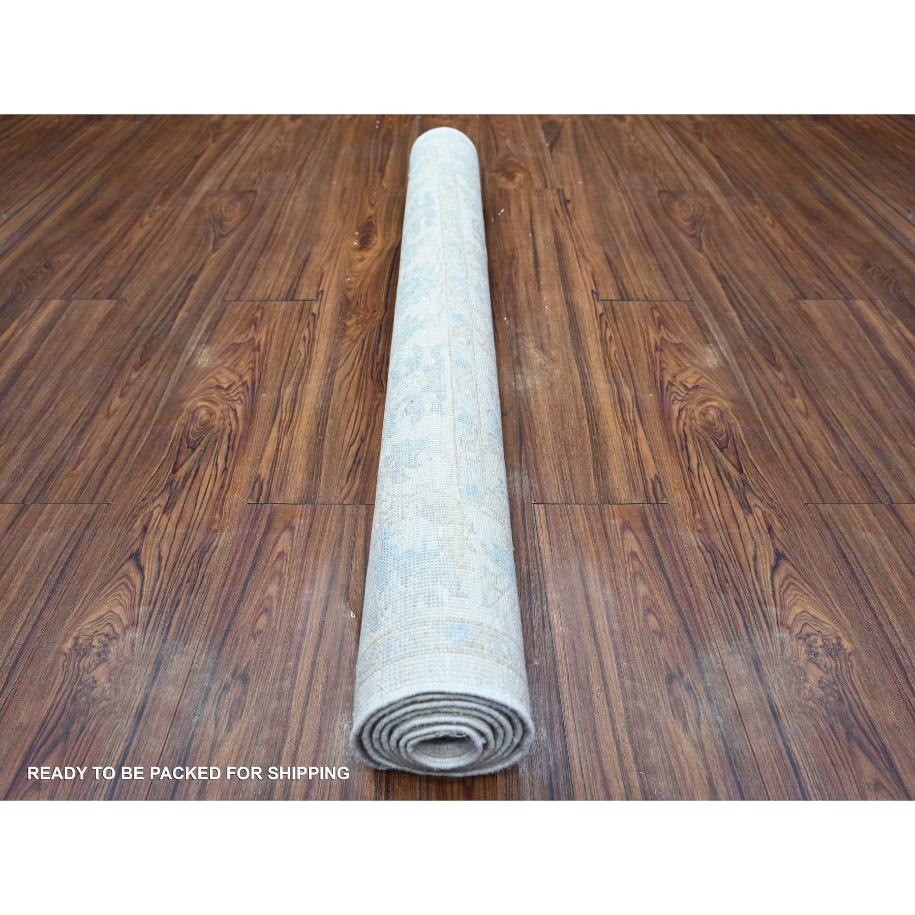 Oushak-And-Peshawar-Hand-Knotted-Rug-374390