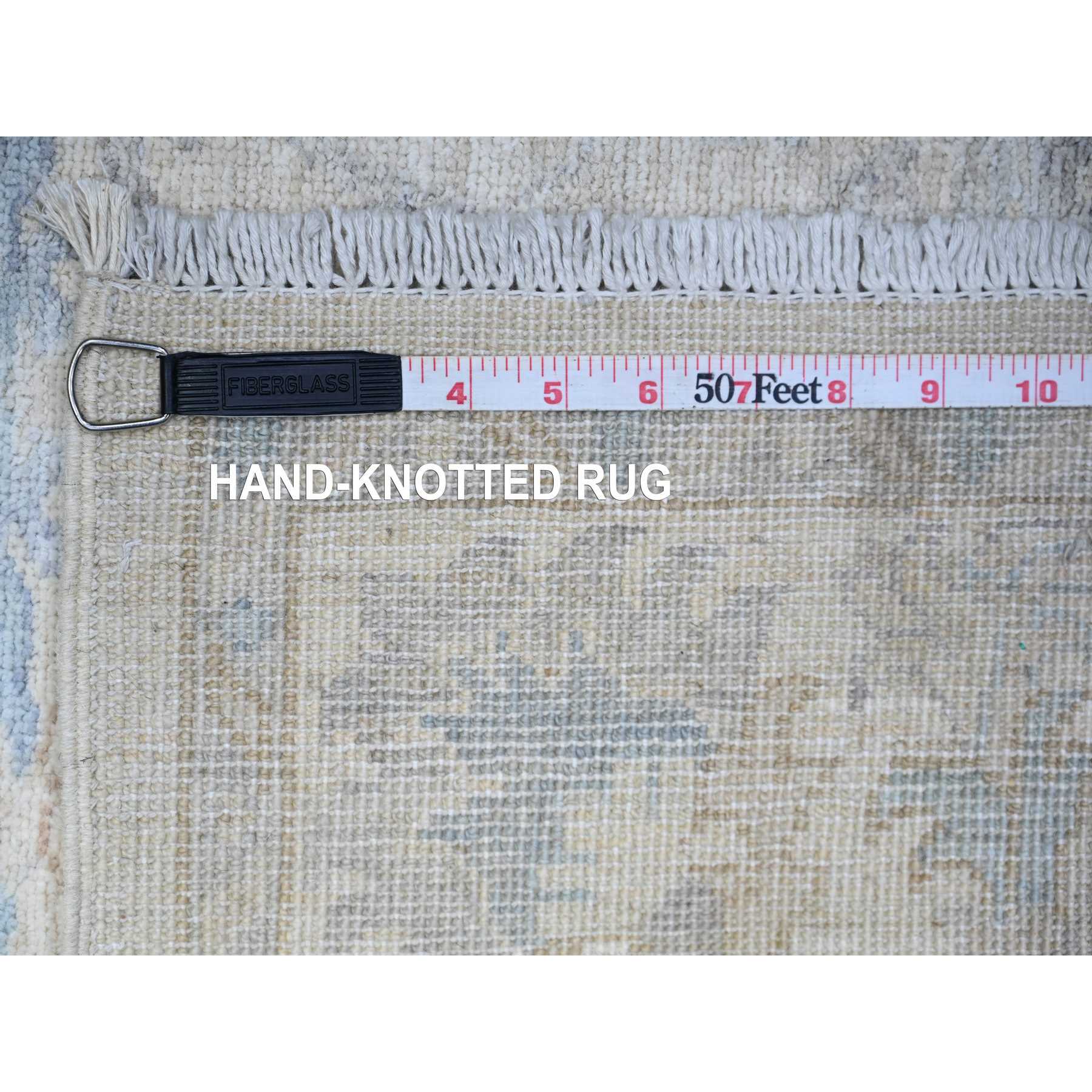 Oushak-And-Peshawar-Hand-Knotted-Rug-374390