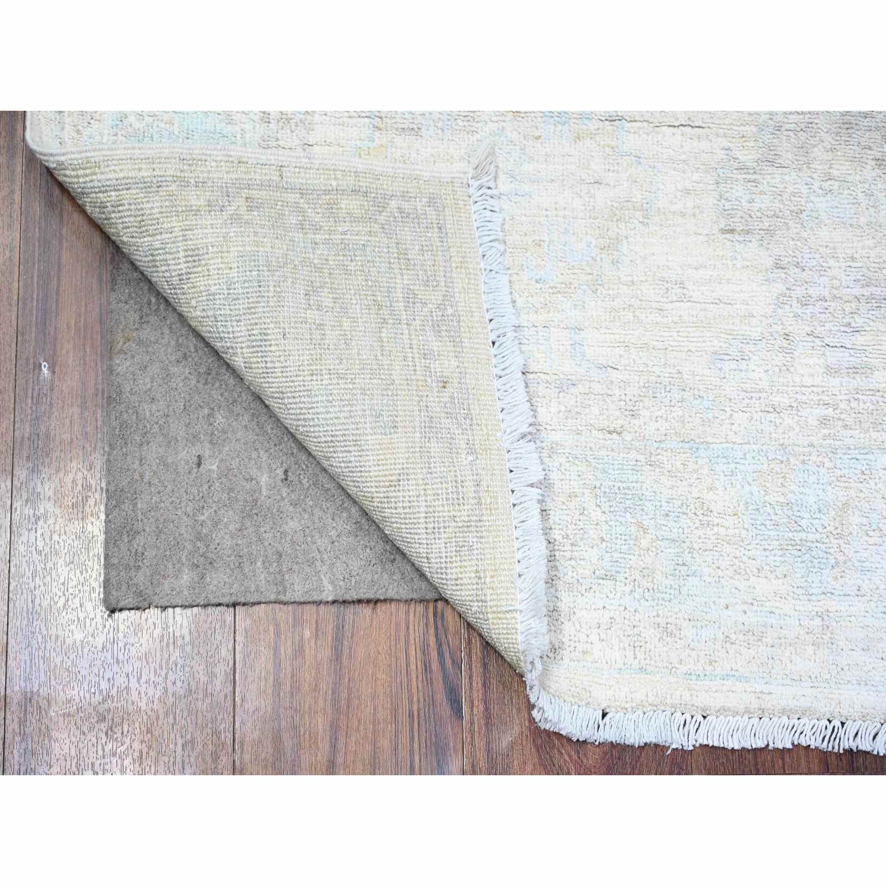 Oushak-And-Peshawar-Hand-Knotted-Rug-374395