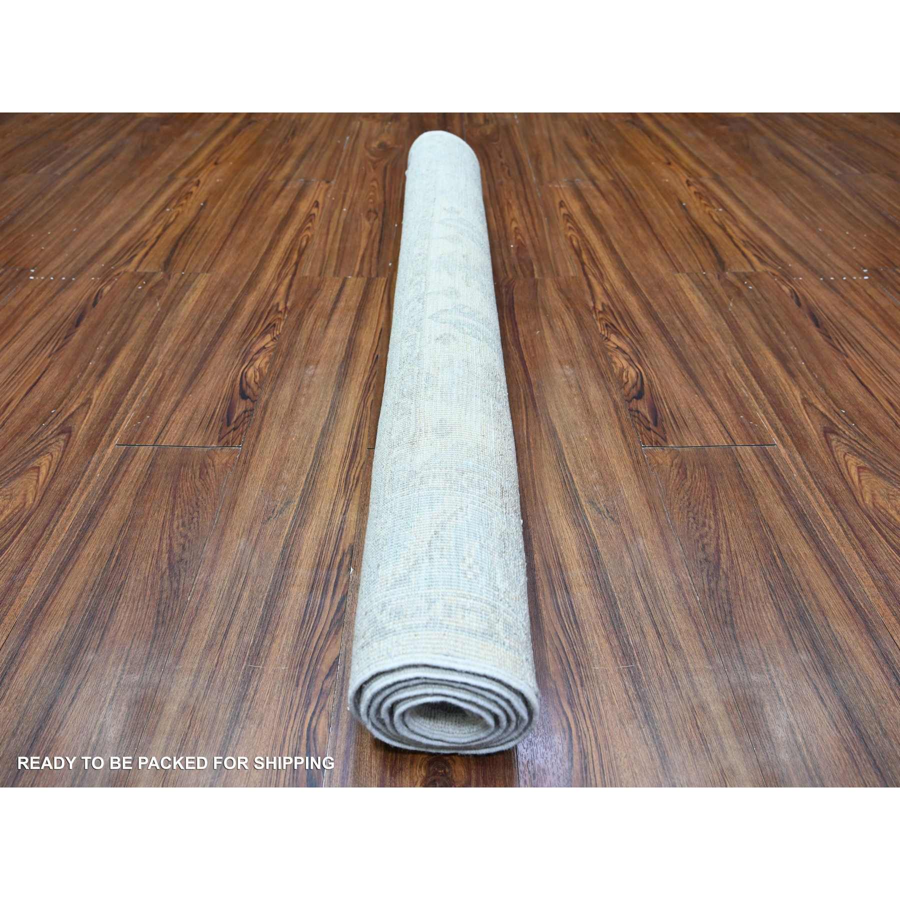 Oushak-And-Peshawar-Hand-Knotted-Rug-374395