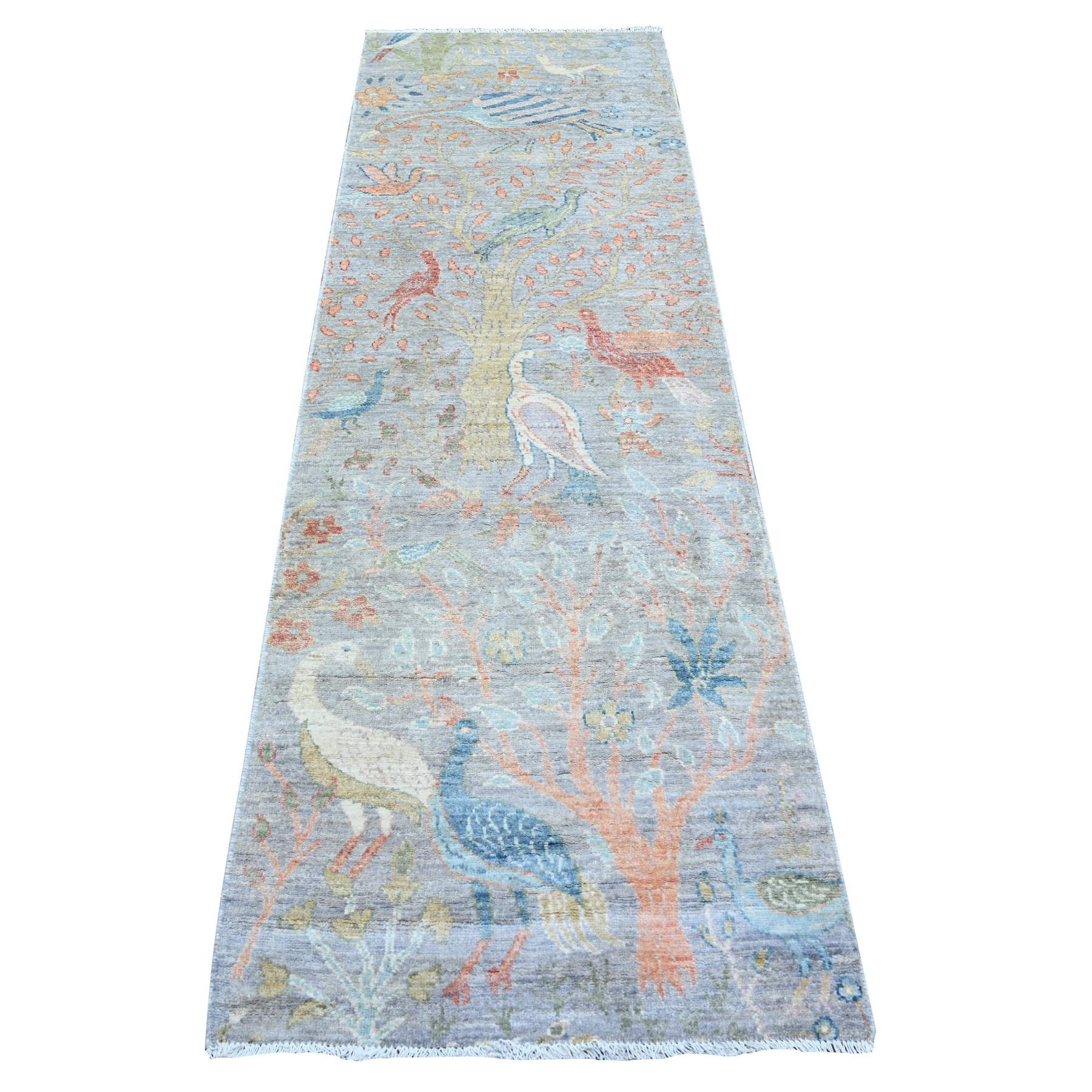 Oushak-And-Peshawar-Hand-Knotted-Rug-374575