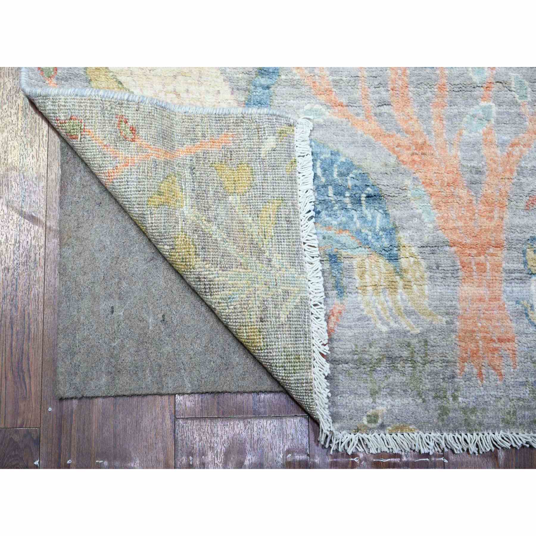 Oushak-And-Peshawar-Hand-Knotted-Rug-374575