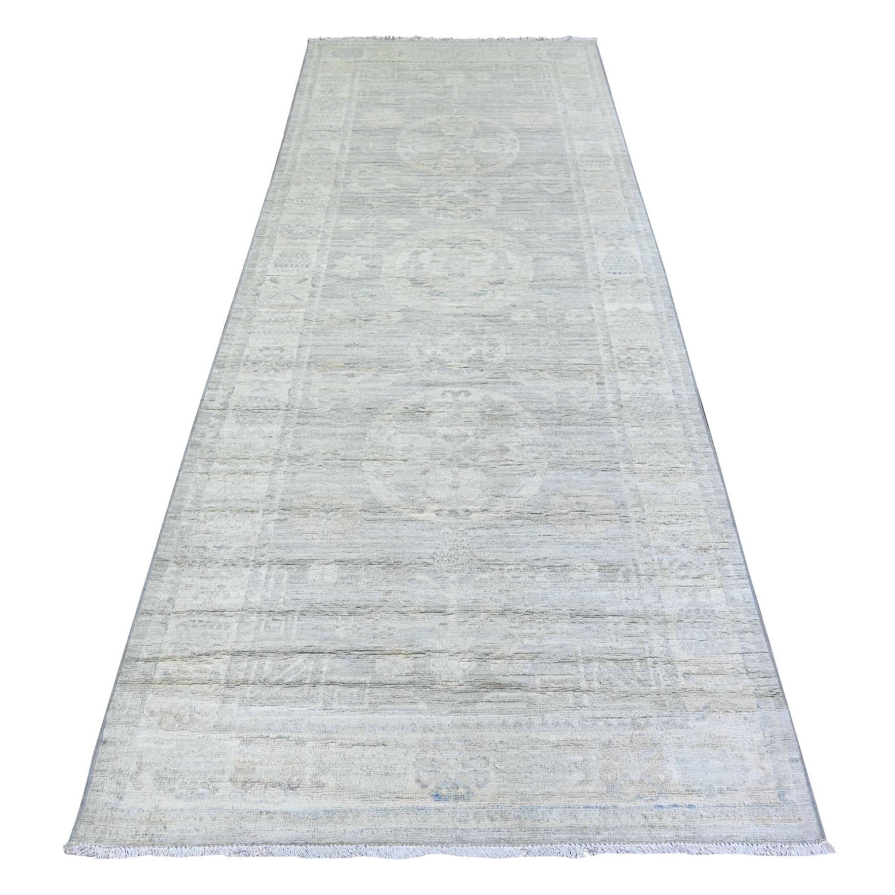 Oushak-And-Peshawar-Hand-Knotted-Rug-374750