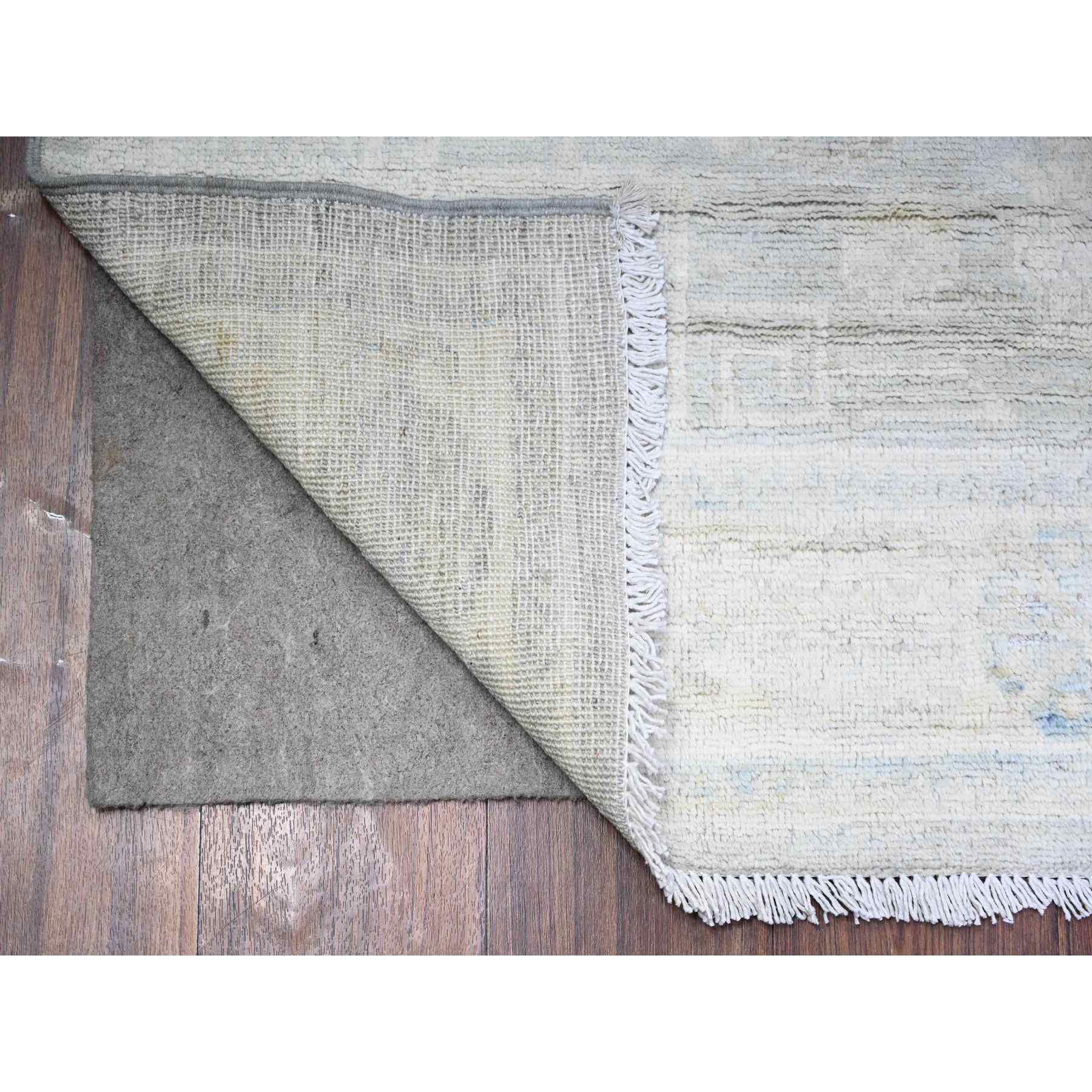 Oushak-And-Peshawar-Hand-Knotted-Rug-374750