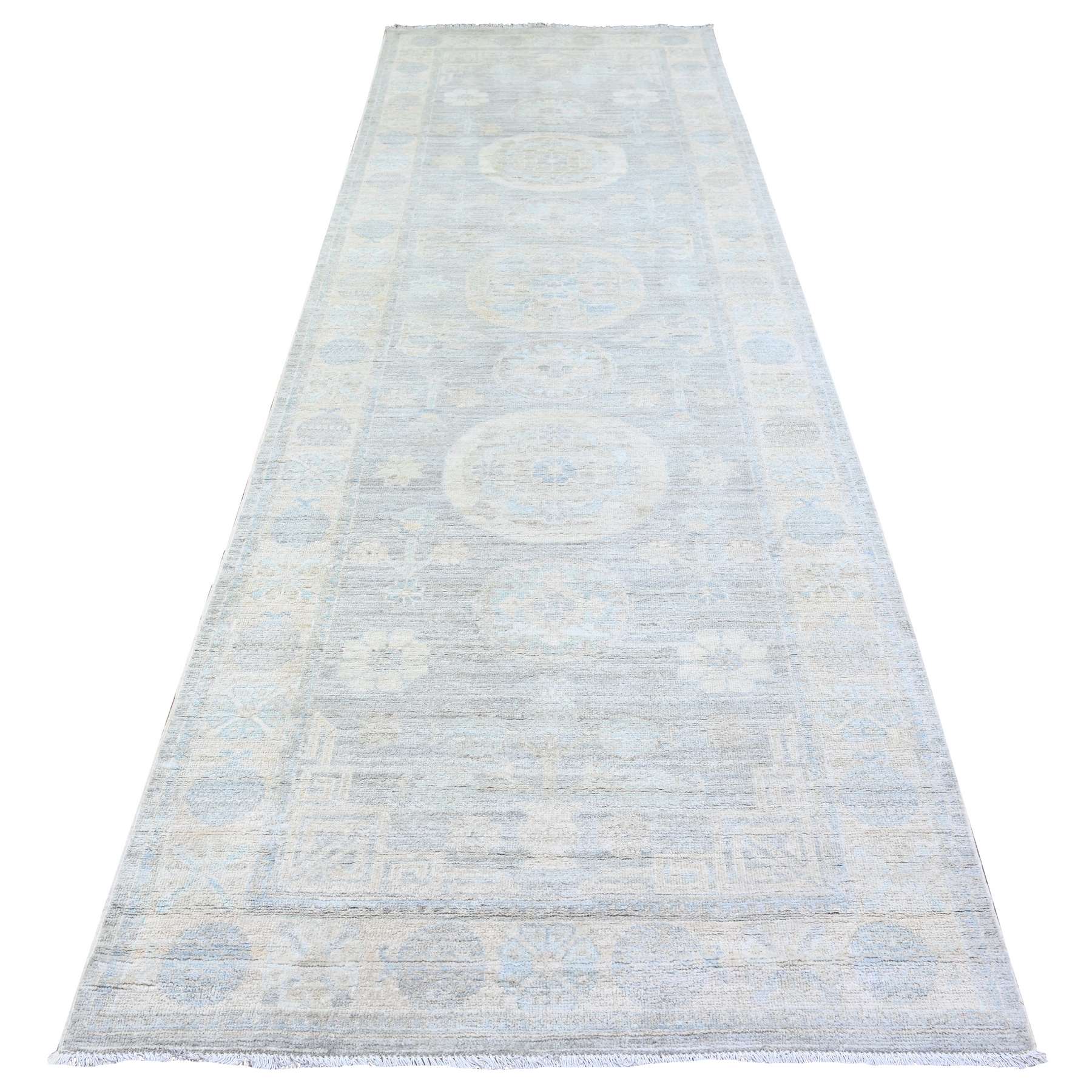 Oushak-And-Peshawar-Hand-Knotted-Rug-374765