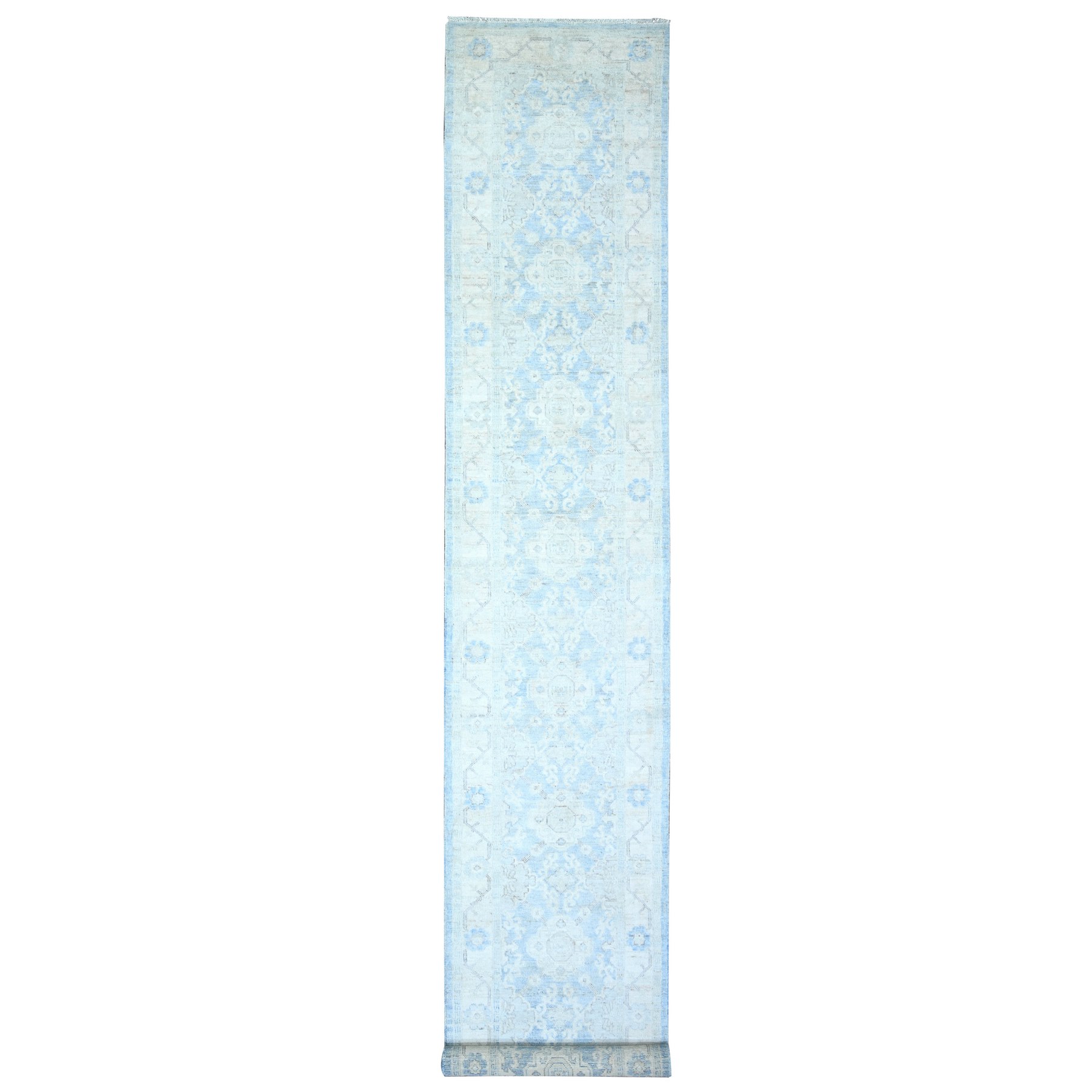 Oushak-And-Peshawar-Hand-Knotted-Rug-374770