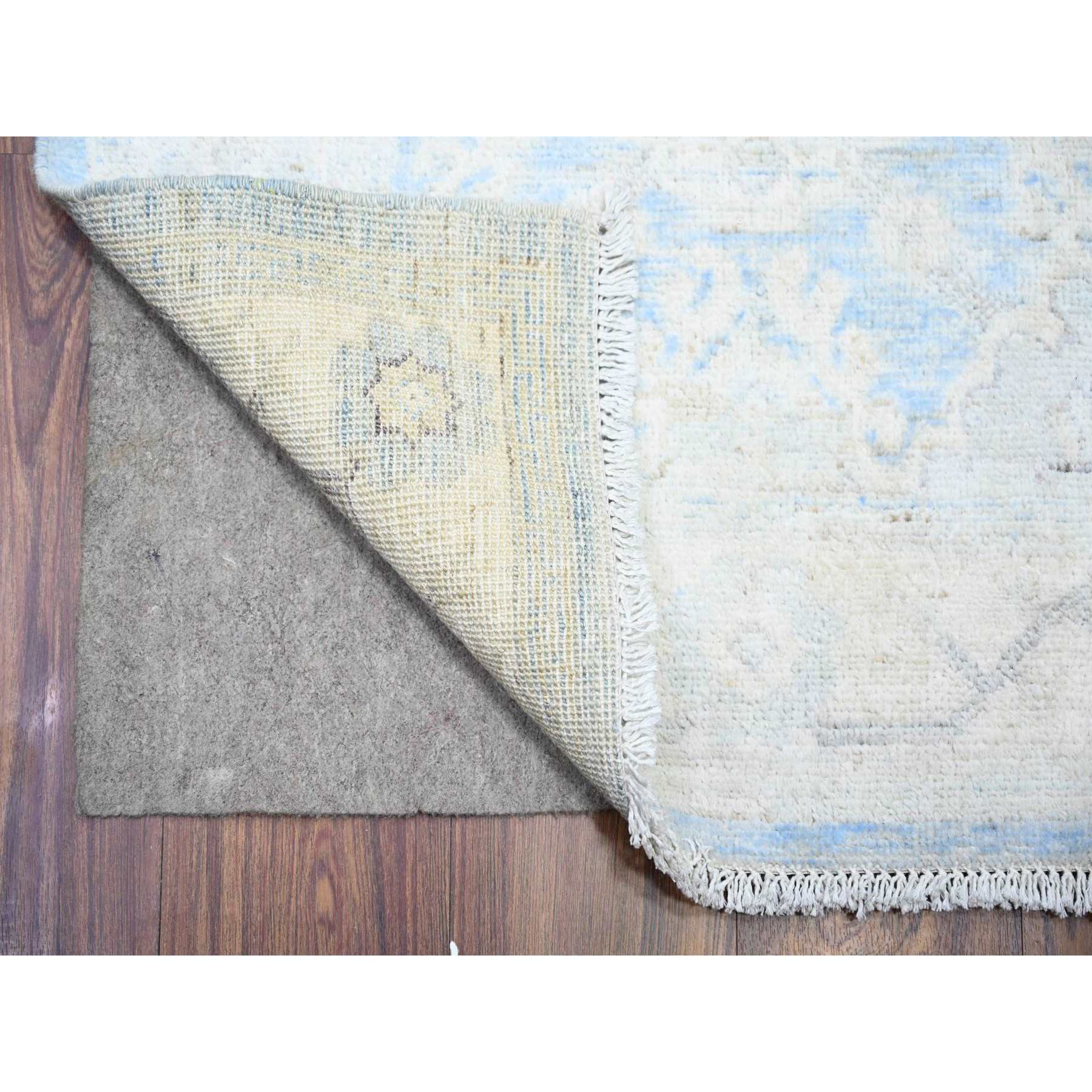 Oushak-And-Peshawar-Hand-Knotted-Rug-374770