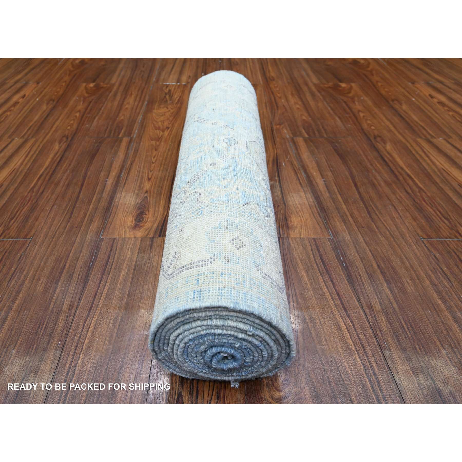 Oushak-And-Peshawar-Hand-Knotted-Rug-374770