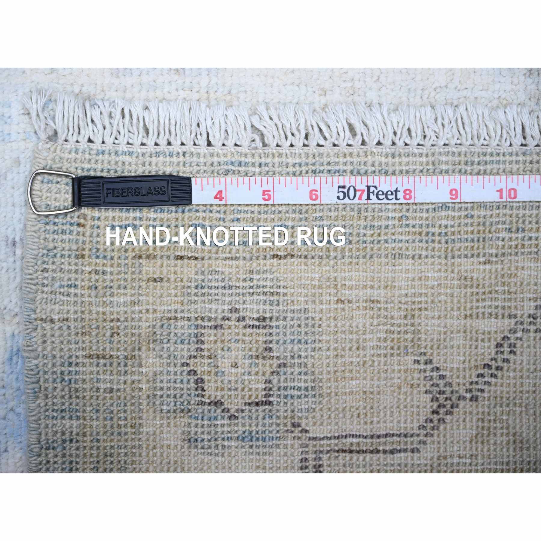 Oushak-And-Peshawar-Hand-Knotted-Rug-374770