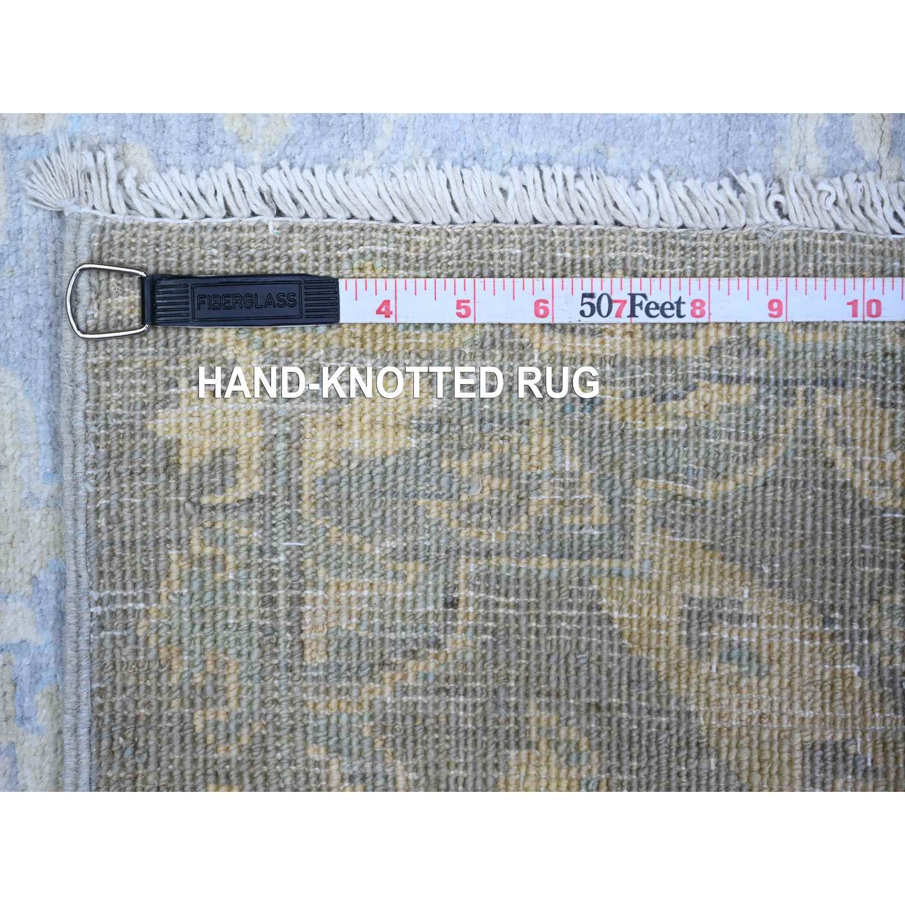 Oushak-And-Peshawar-Hand-Knotted-Rug-374775