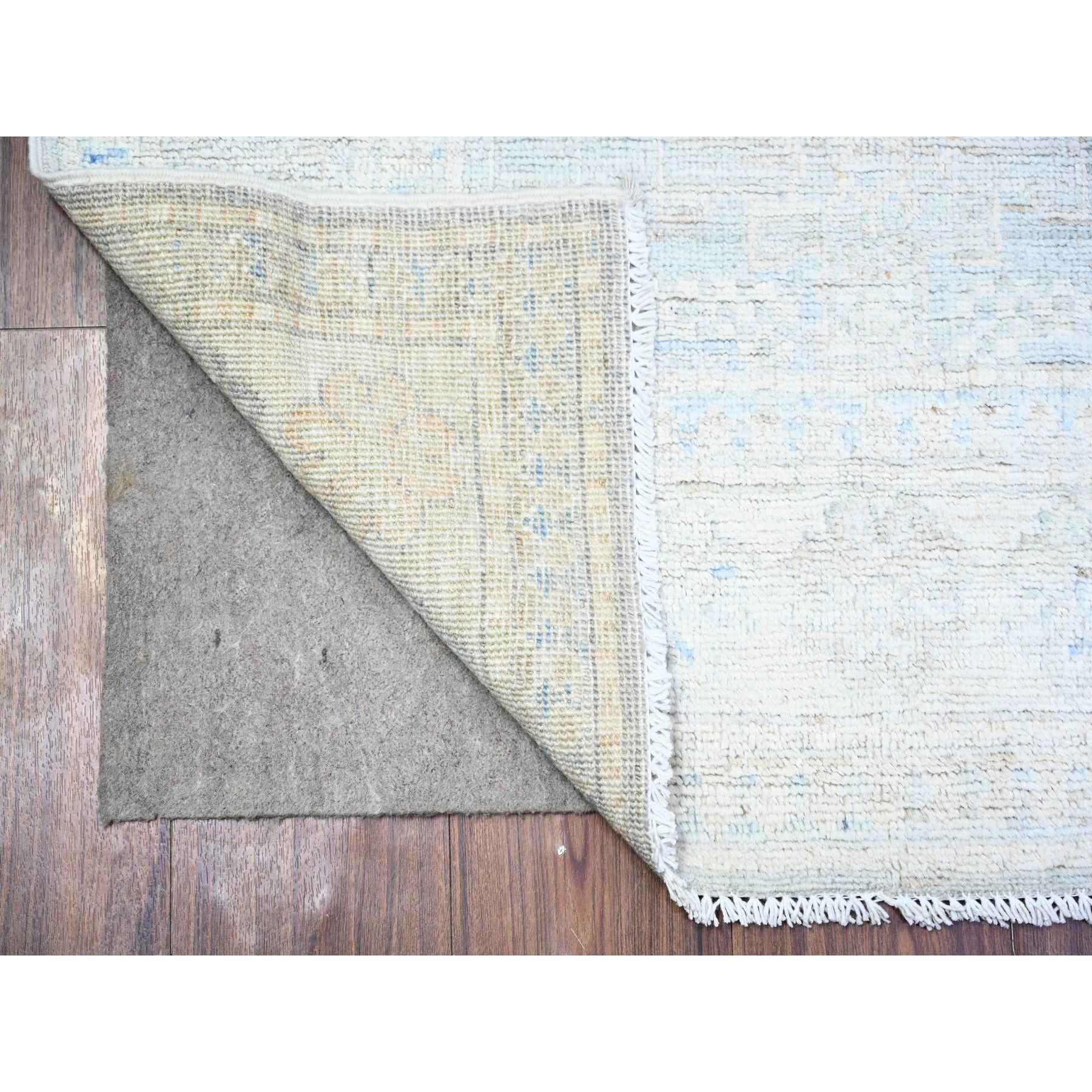 Oushak-And-Peshawar-Hand-Knotted-Rug-374795