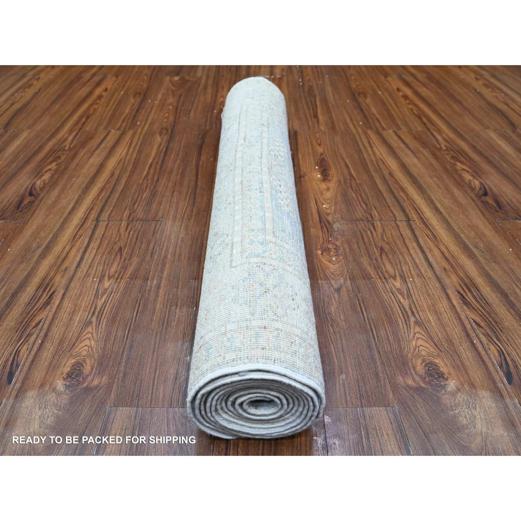 Oushak-And-Peshawar-Hand-Knotted-Rug-374795
