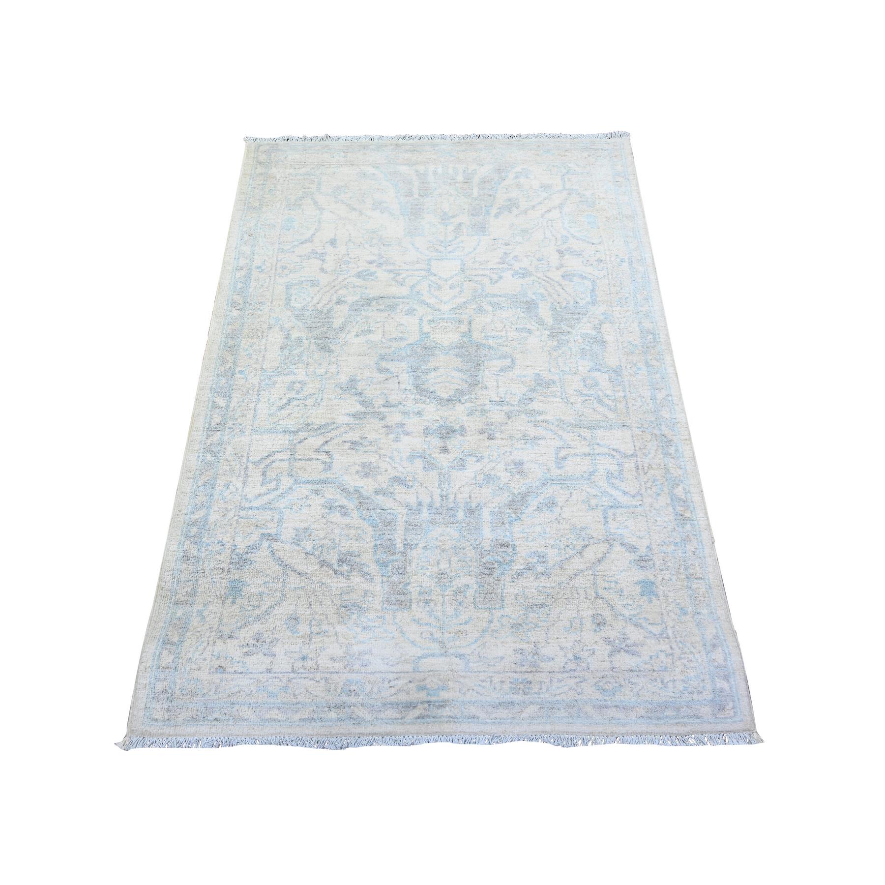 Oushak-And-Peshawar-Hand-Knotted-Rug-374800