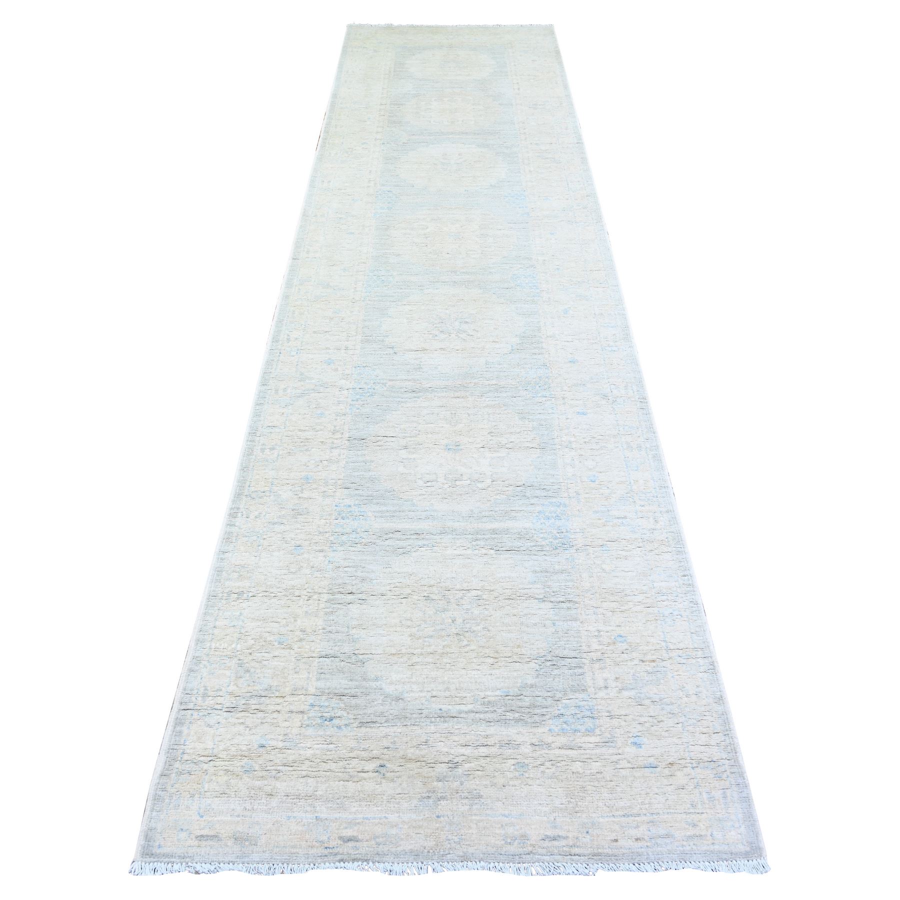 Oushak-And-Peshawar-Hand-Knotted-Rug-374805
