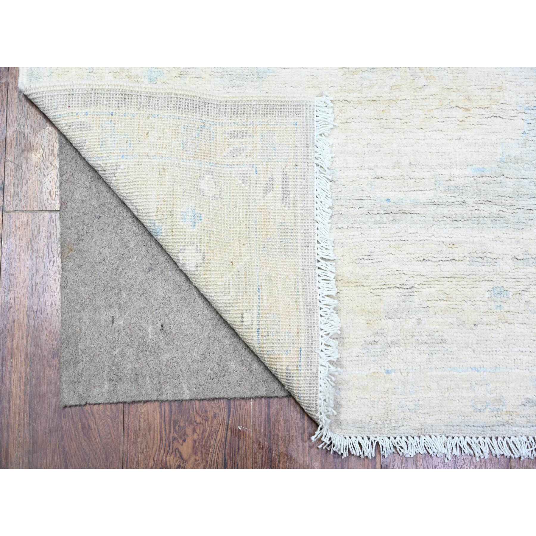 Oushak-And-Peshawar-Hand-Knotted-Rug-374805