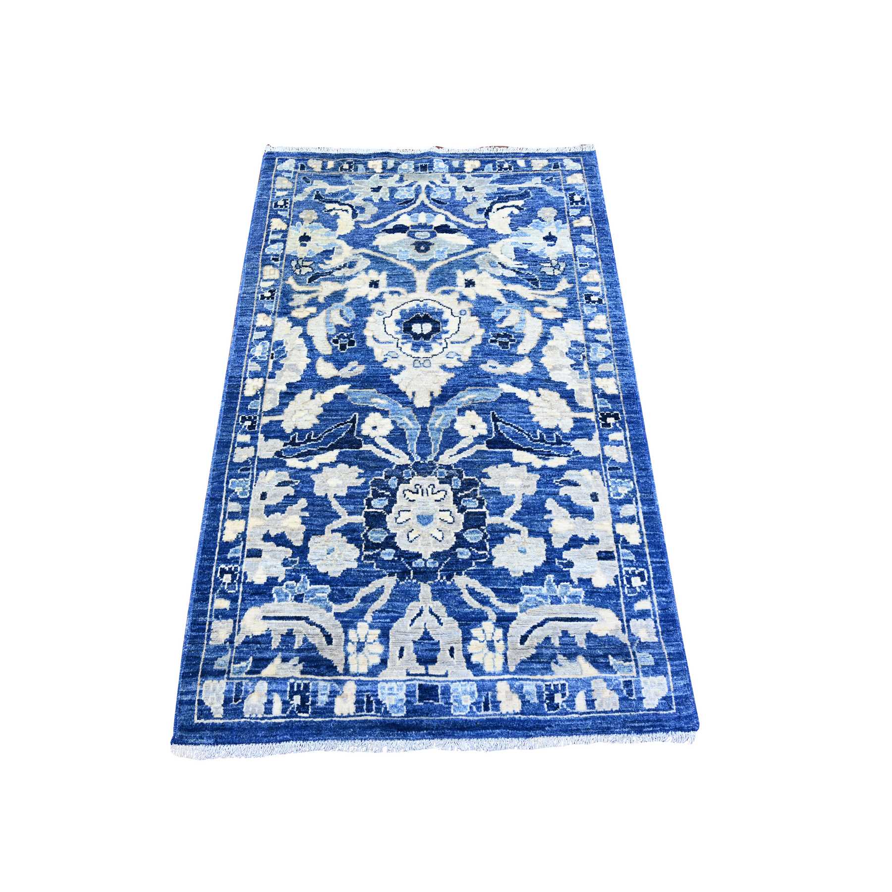 Oushak-And-Peshawar-Hand-Knotted-Rug-374825