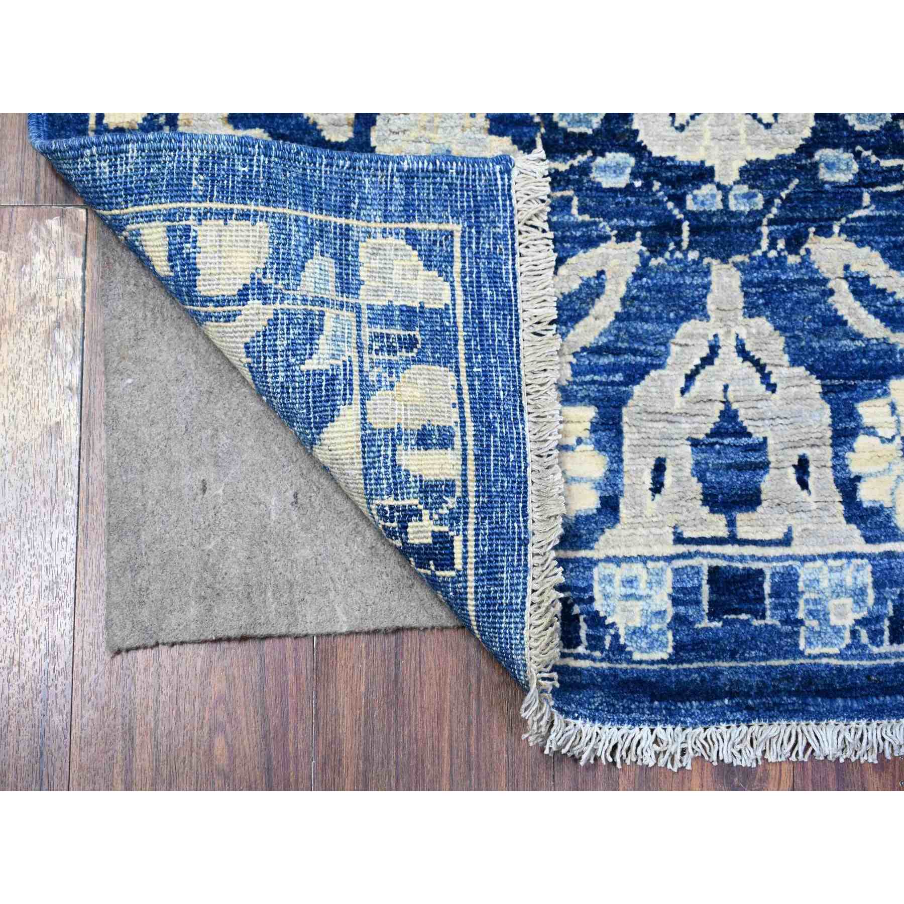 Oushak-And-Peshawar-Hand-Knotted-Rug-374825