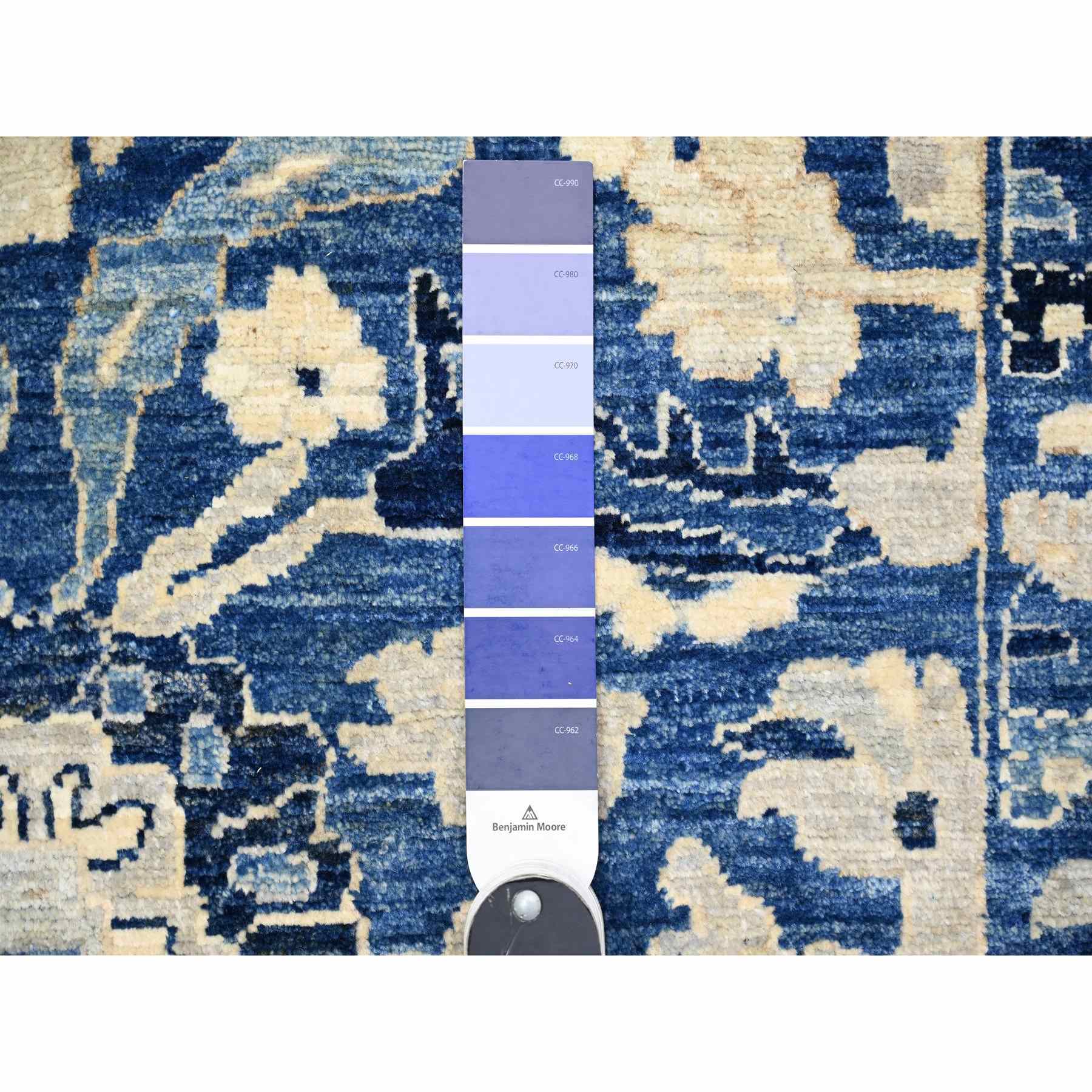Oushak-And-Peshawar-Hand-Knotted-Rug-374825