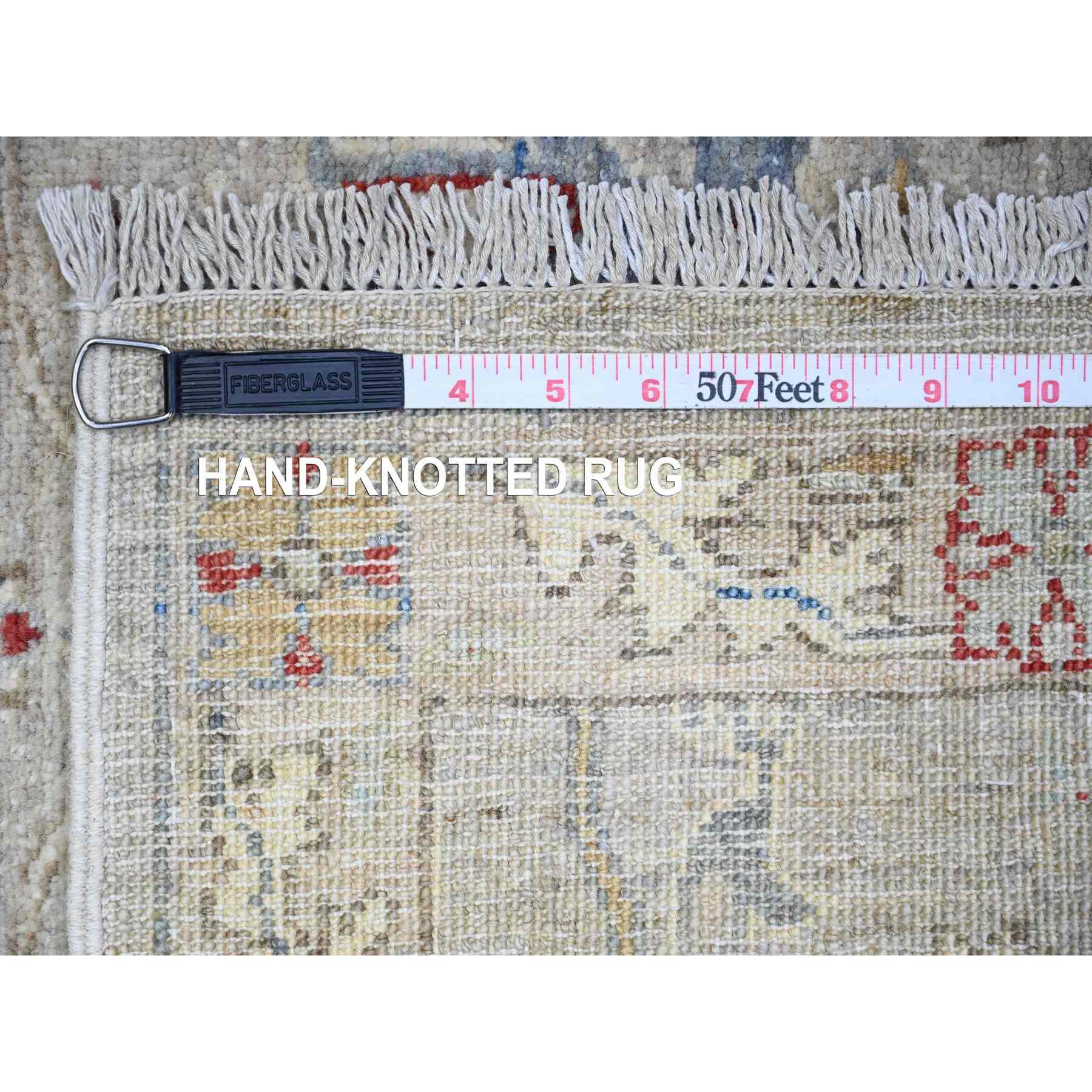 Oushak-And-Peshawar-Hand-Knotted-Rug-374845