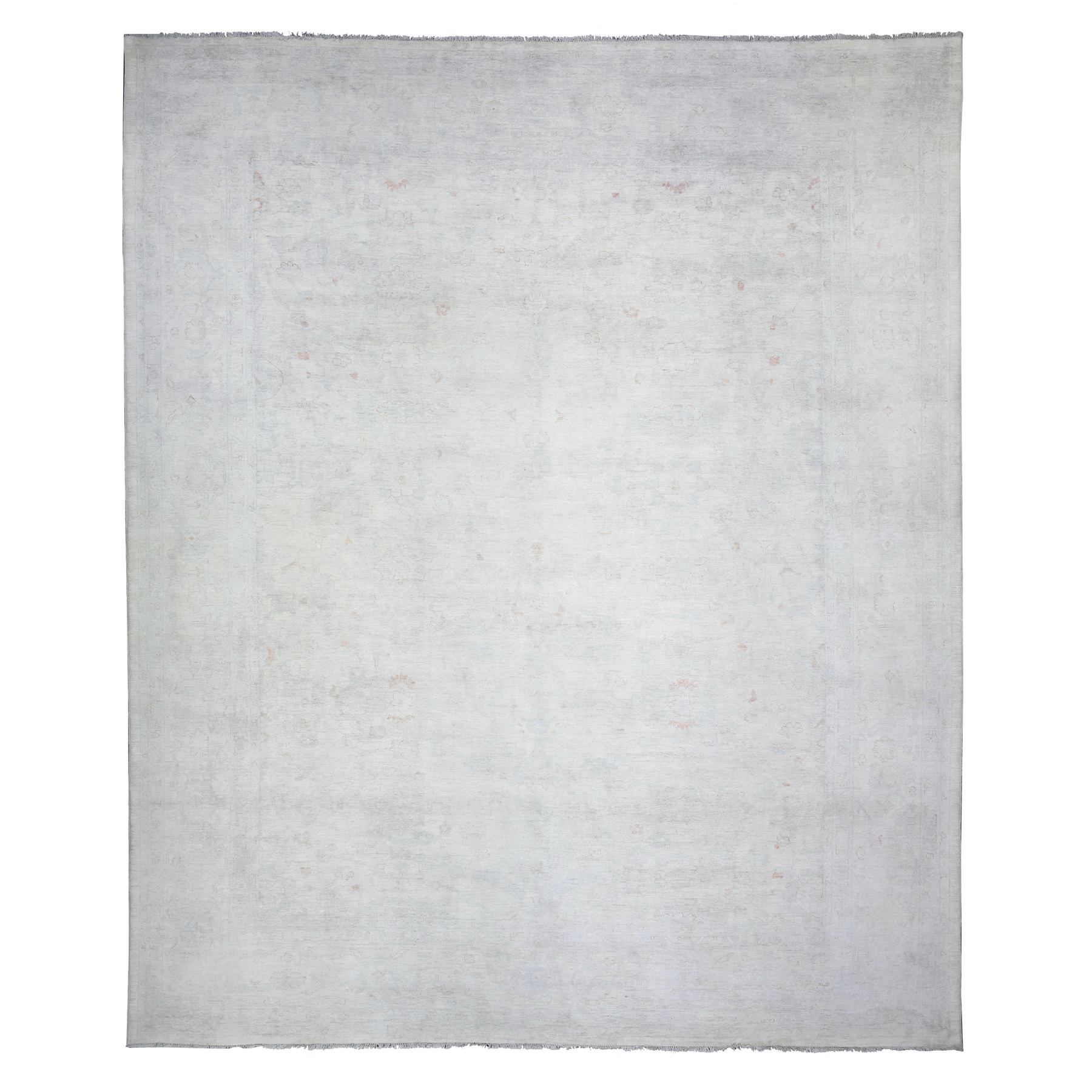 Oushak-And-Peshawar-Hand-Knotted-Rug-374855