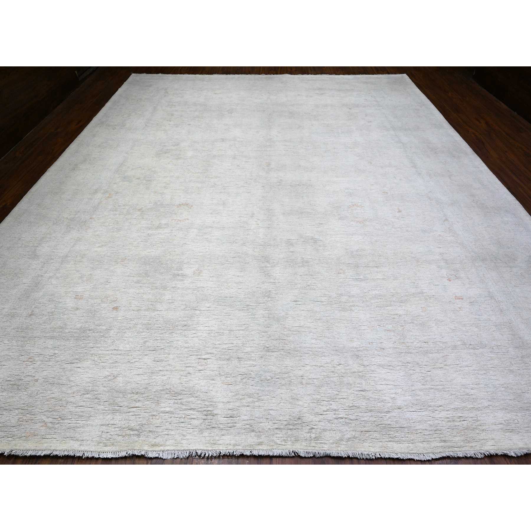 Oushak-And-Peshawar-Hand-Knotted-Rug-374855