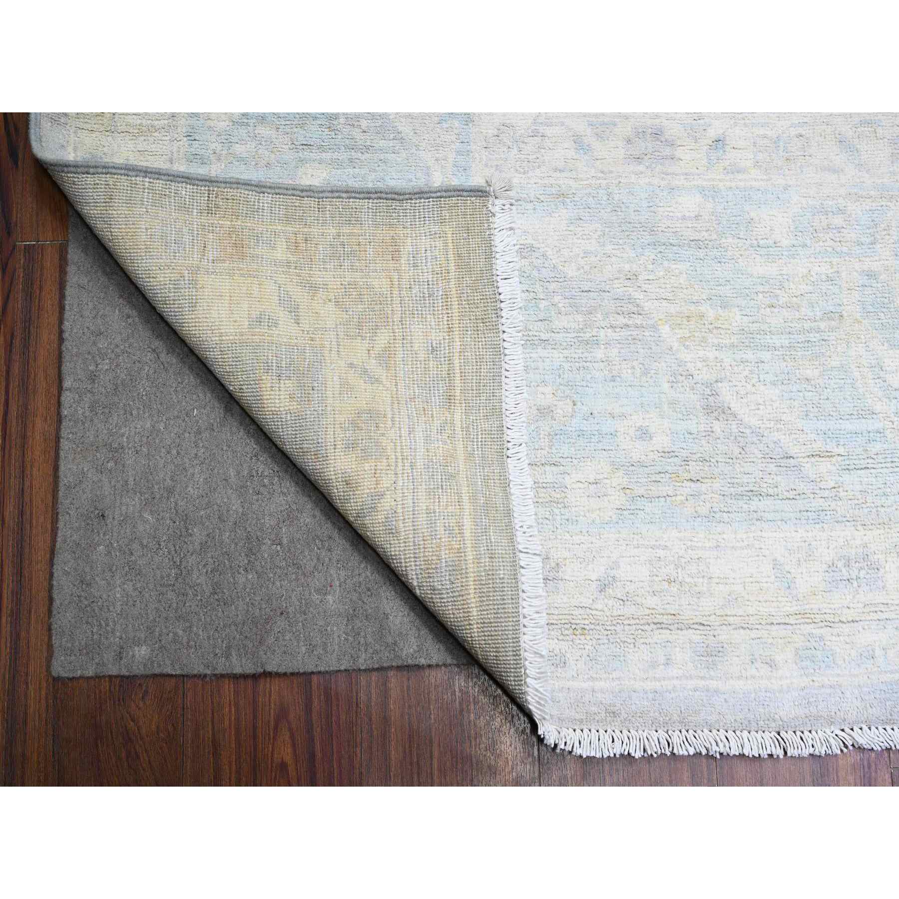 Oushak-And-Peshawar-Hand-Knotted-Rug-374860