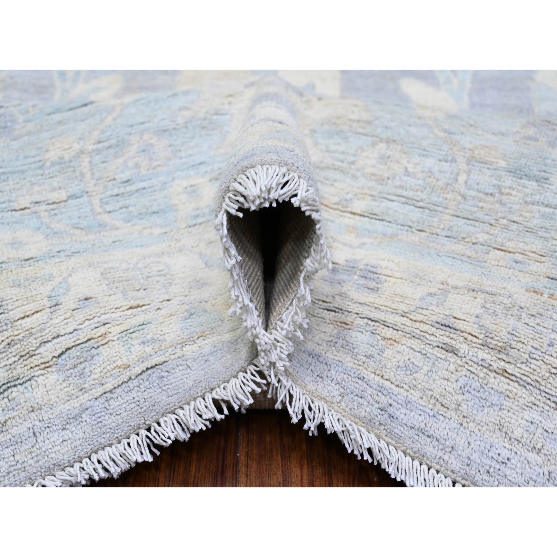 Oushak-And-Peshawar-Hand-Knotted-Rug-374860