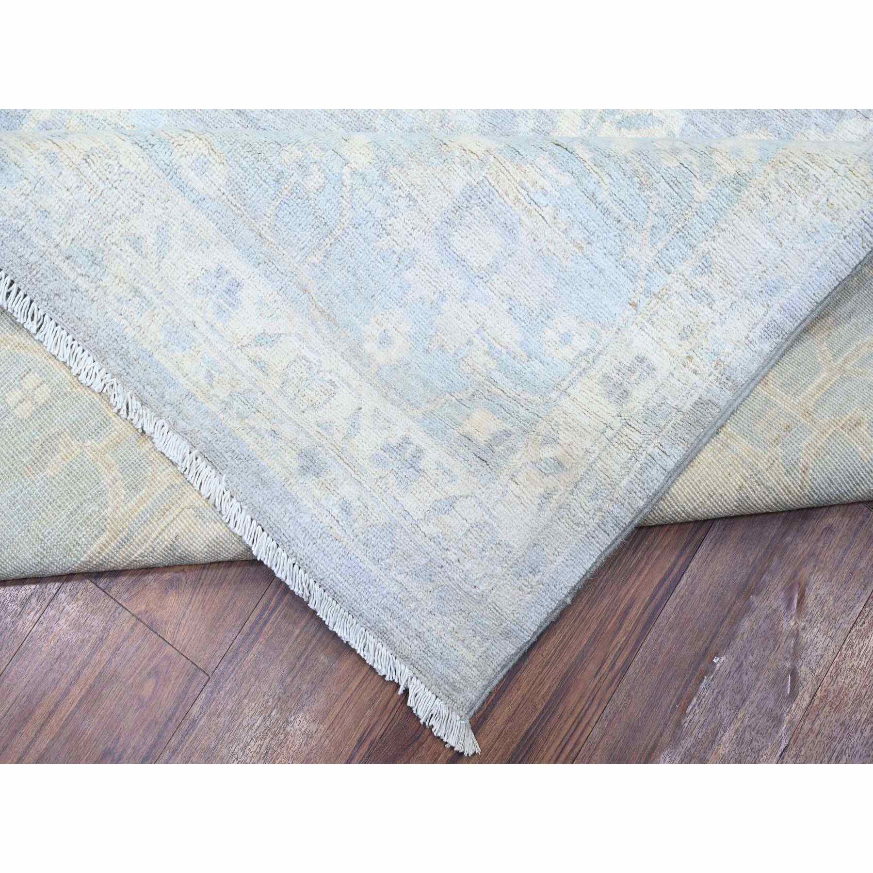 Oushak-And-Peshawar-Hand-Knotted-Rug-374860