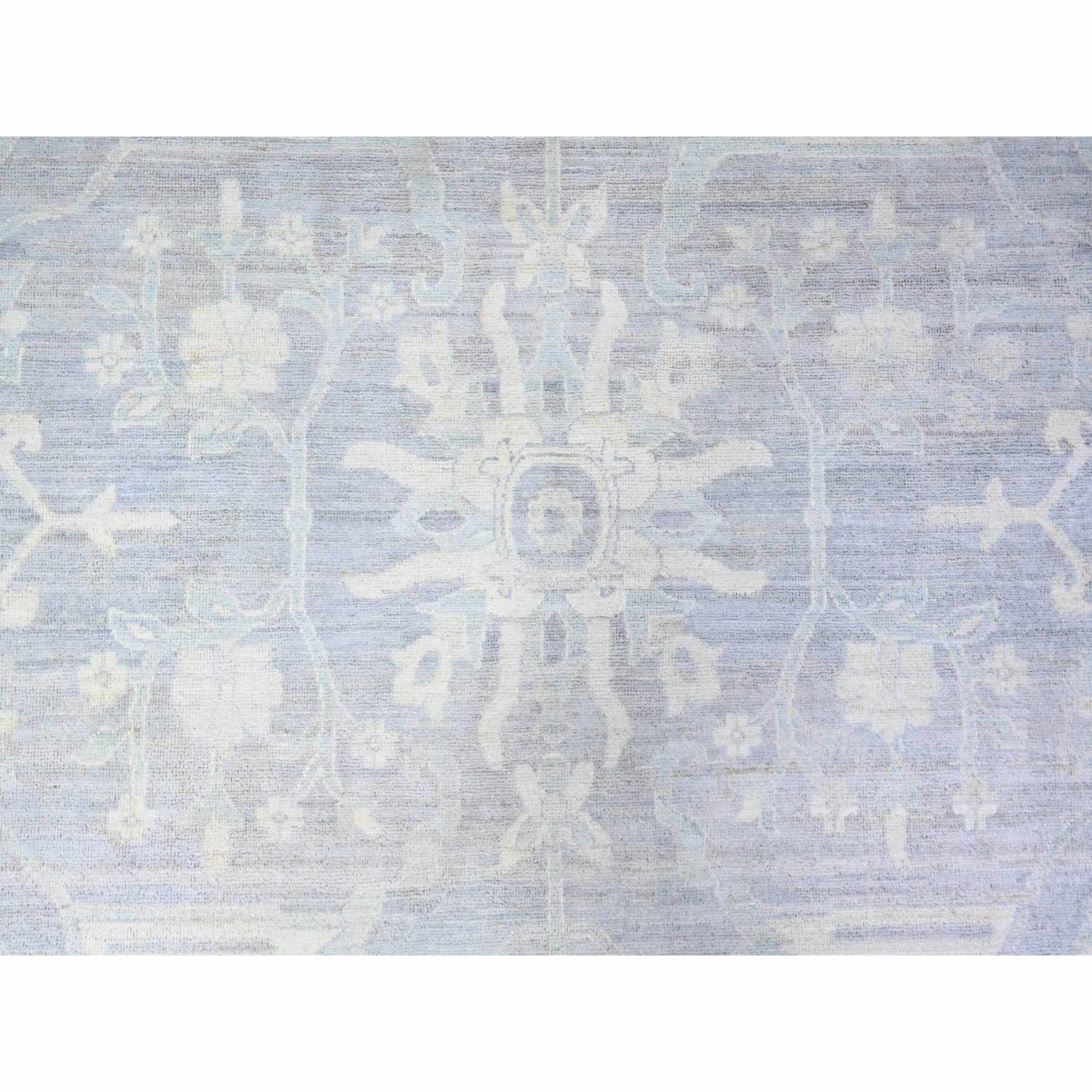 Oushak-And-Peshawar-Hand-Knotted-Rug-374860
