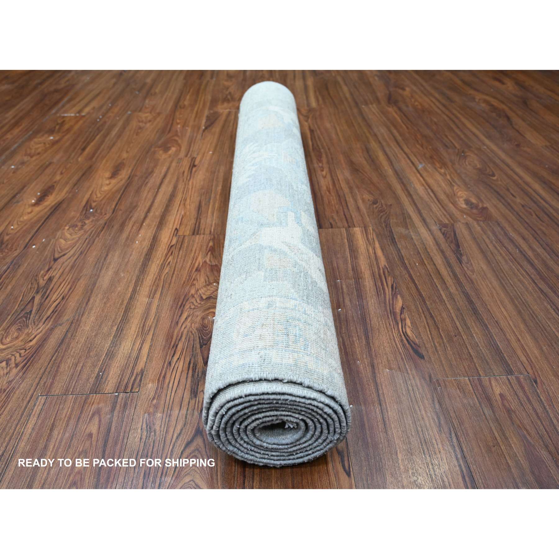 Oushak-And-Peshawar-Hand-Knotted-Rug-374915