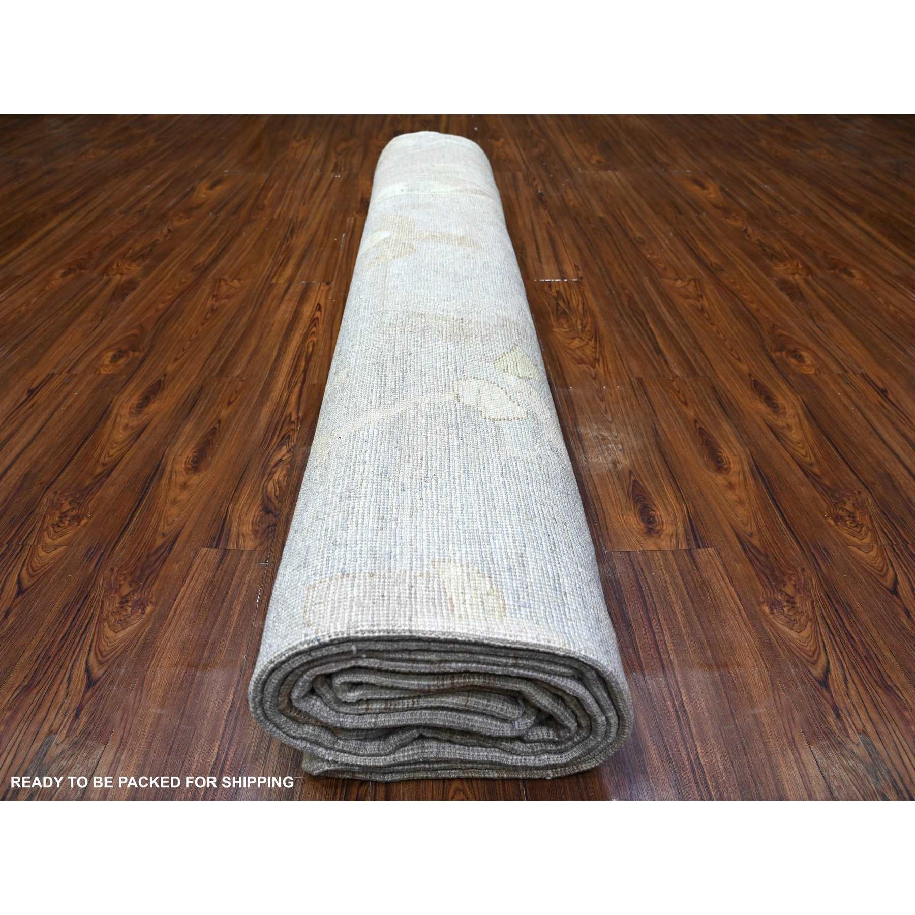 Oushak-And-Peshawar-Hand-Knotted-Rug-374985