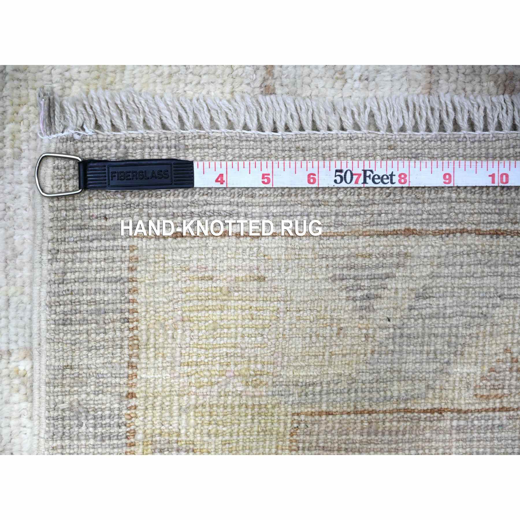 Oushak-And-Peshawar-Hand-Knotted-Rug-374985