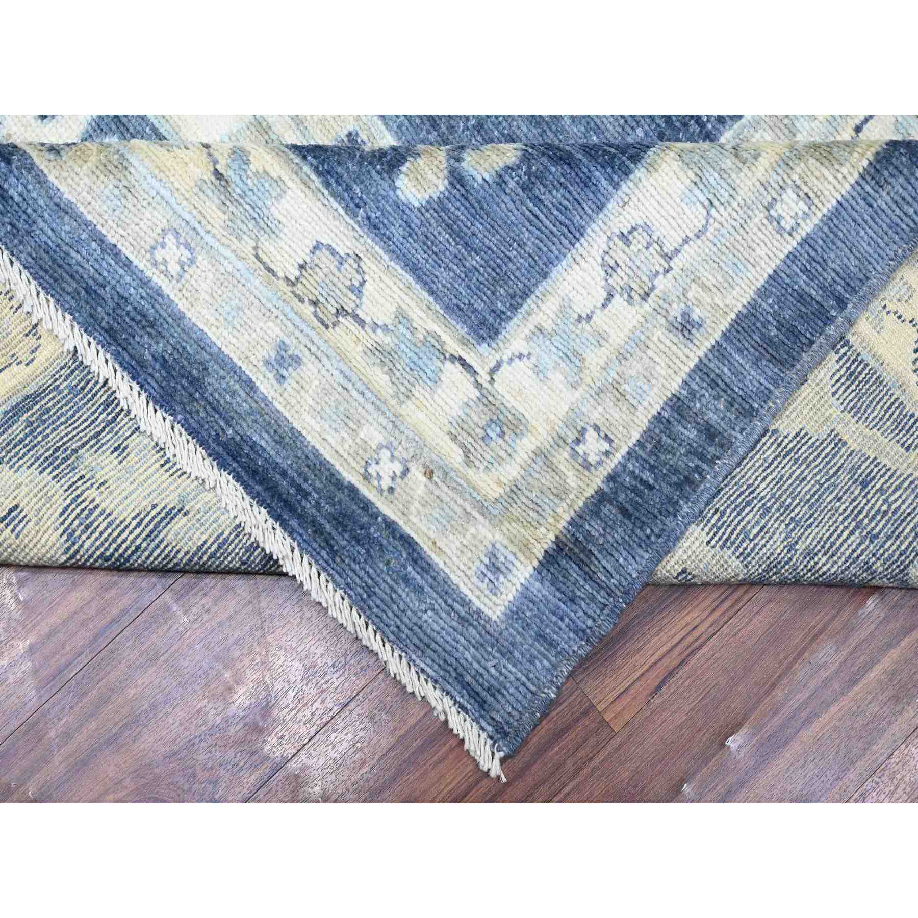 Oushak-And-Peshawar-Hand-Knotted-Rug-374995