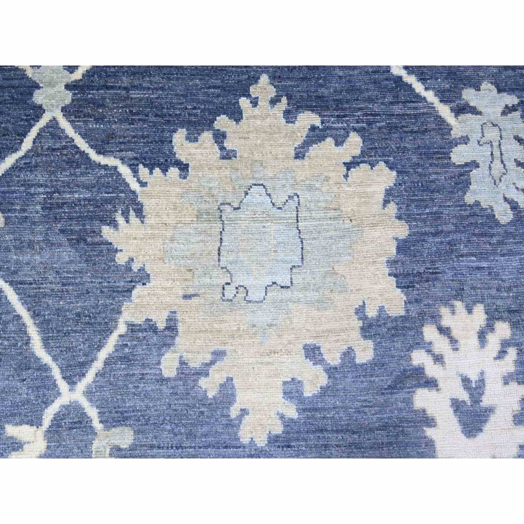Oushak-And-Peshawar-Hand-Knotted-Rug-374995