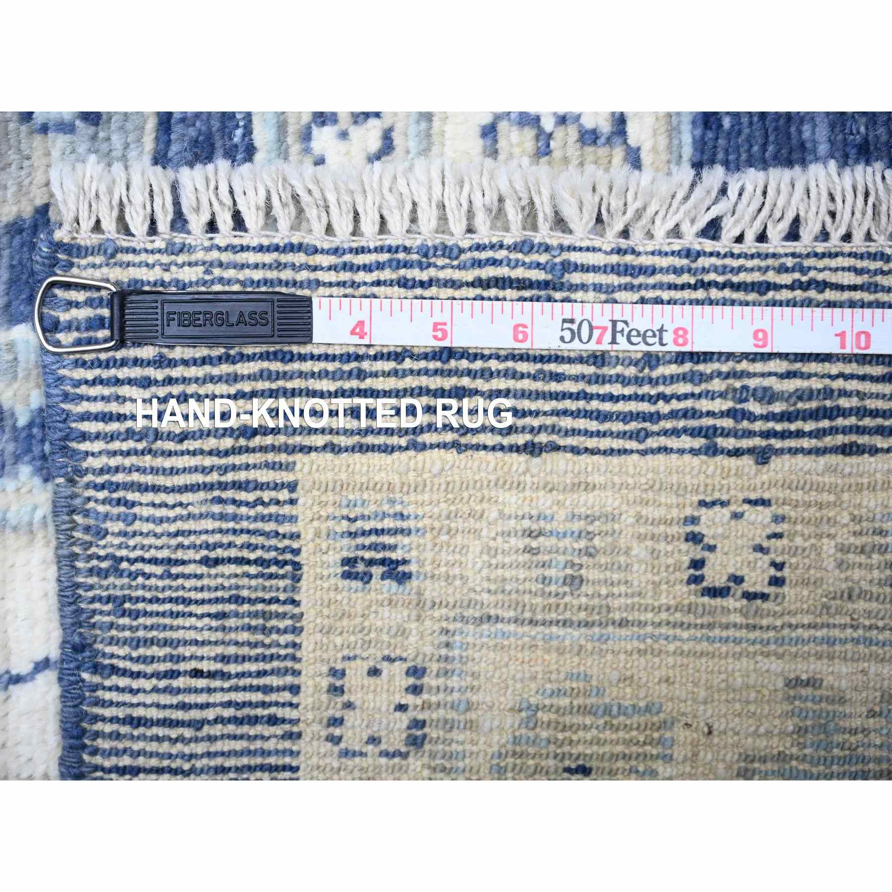 Oushak-And-Peshawar-Hand-Knotted-Rug-374995